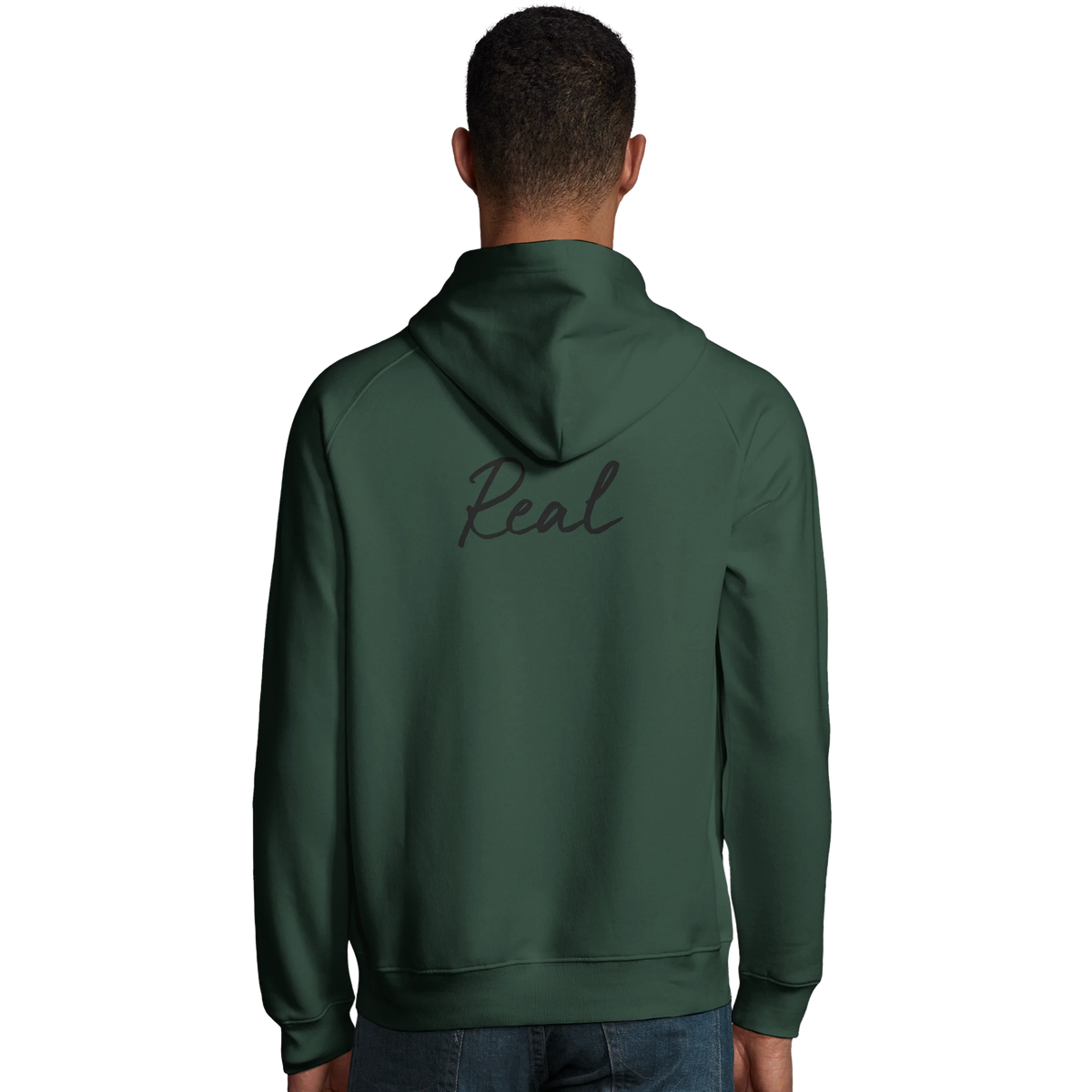 Real - "Around and Around" Hoodie Bottle Green 4