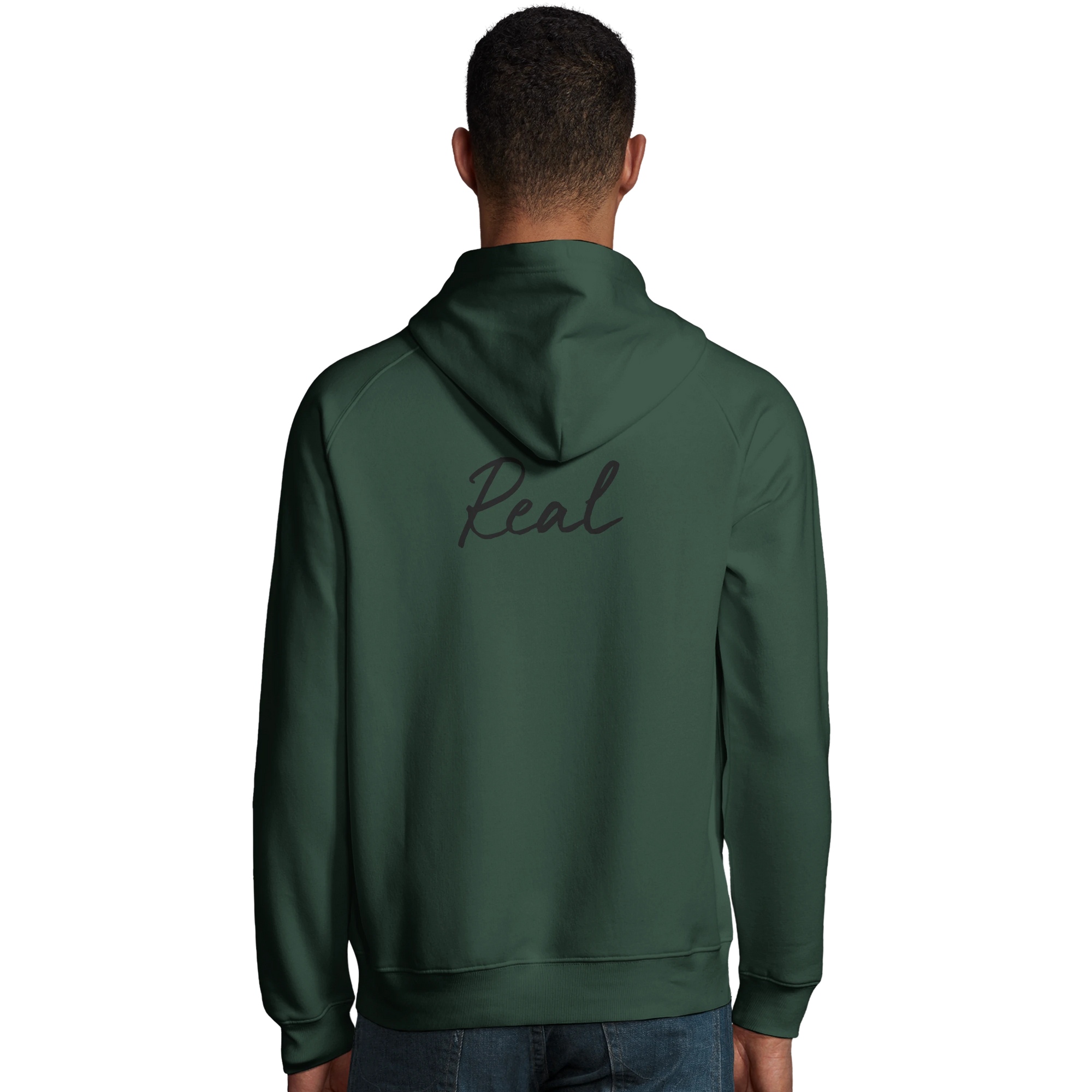 Real - "Around and Around" Hoodie Bottle Green 4