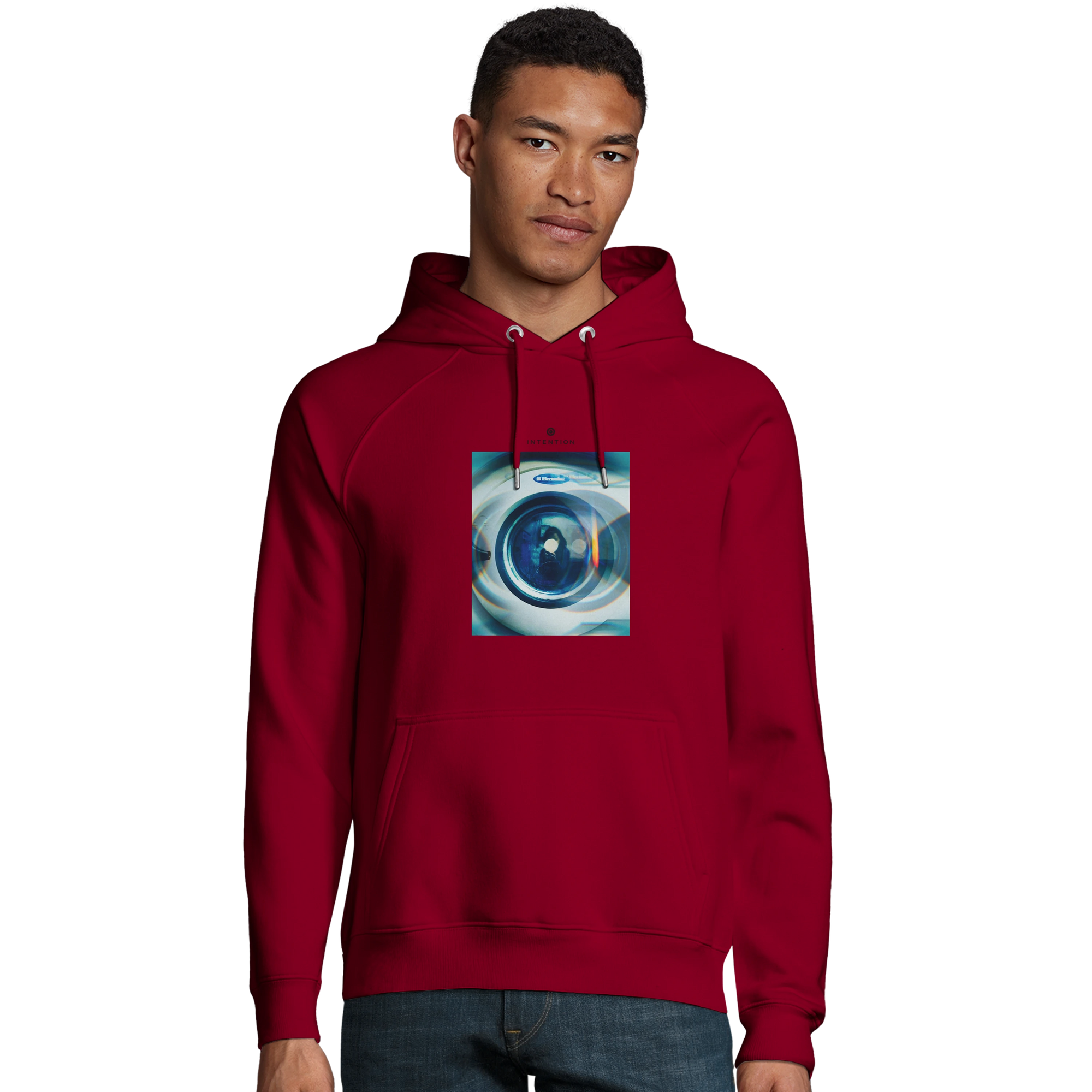 Real - "Around and Around" Hoodie Burgundy 3