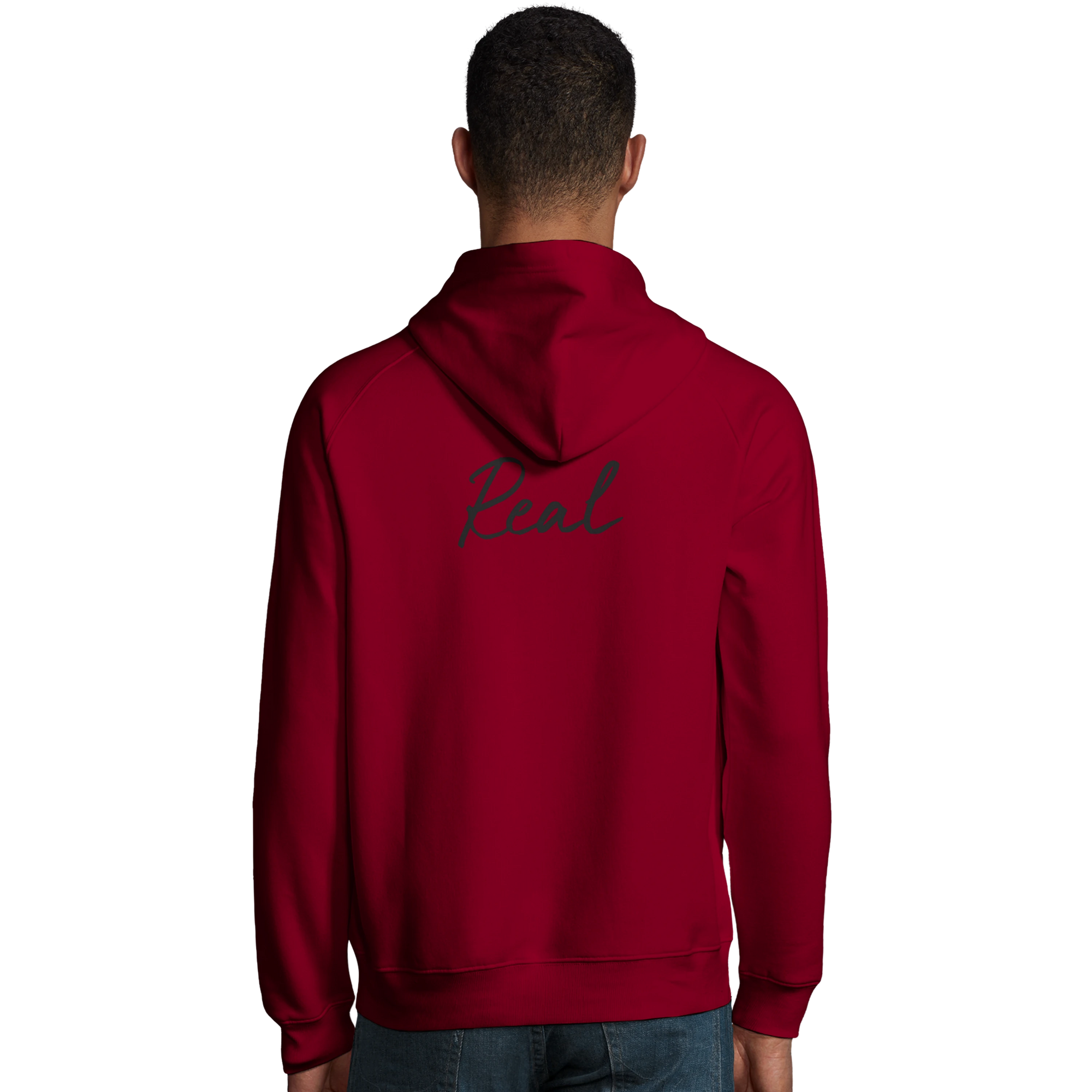 Real - "Around and Around" Hoodie Burgundy 4