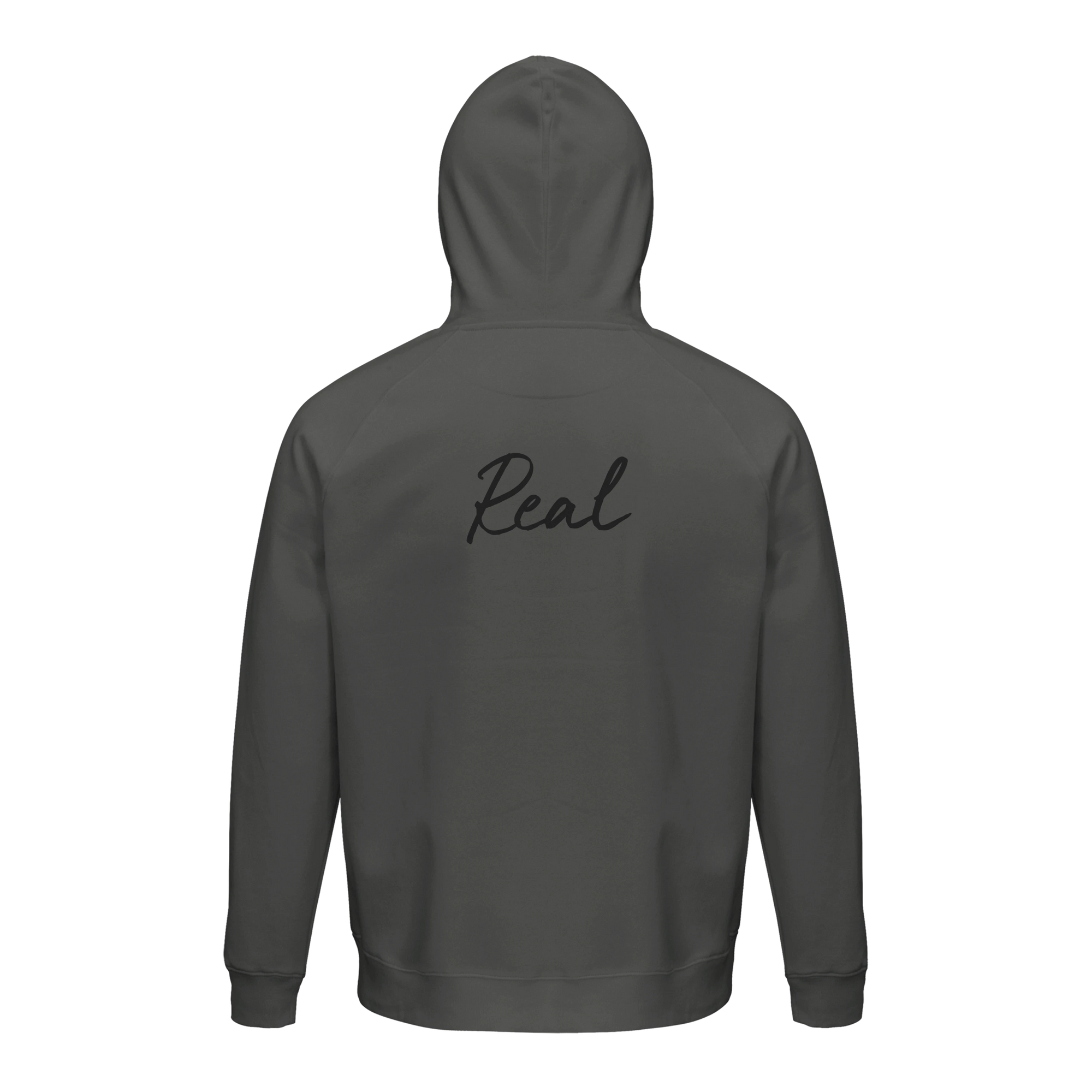Real - "Around and Around" Hoodie charcoal melange 2