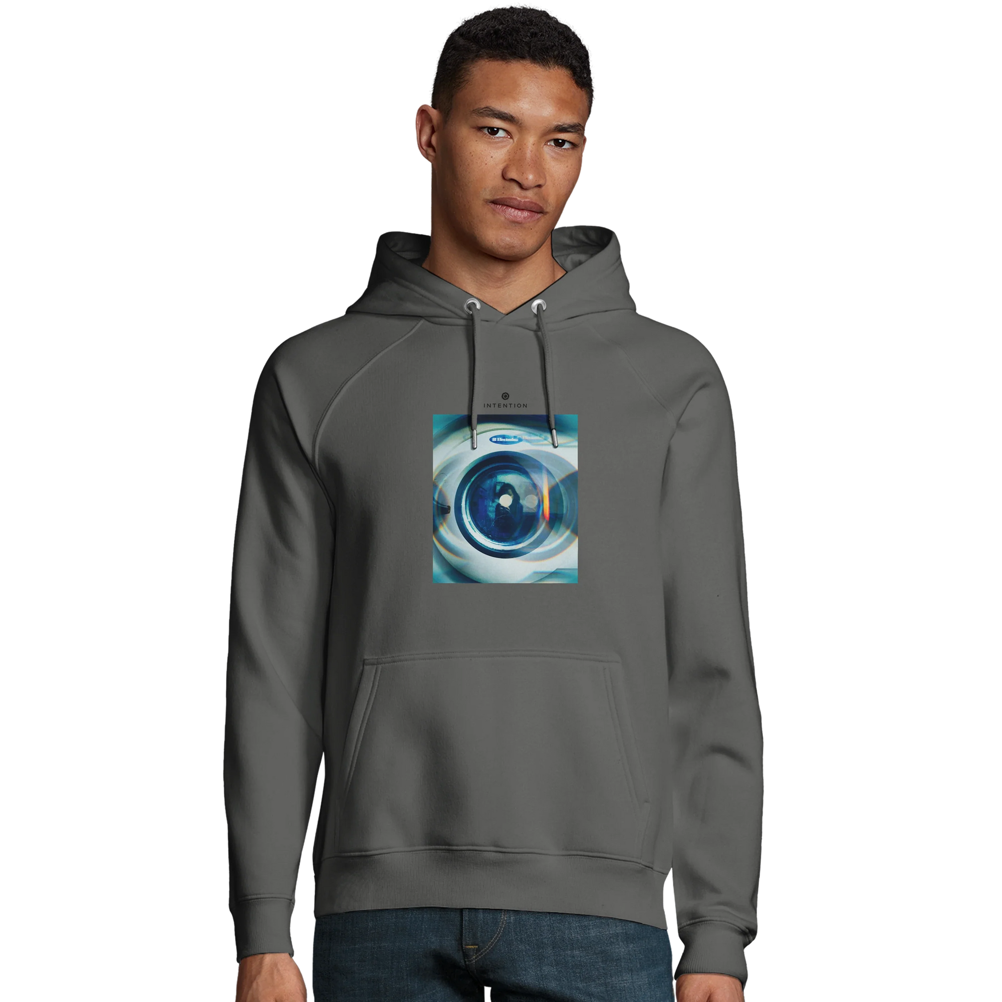 Real - "Around and Around" Hoodie charcoal melange 3