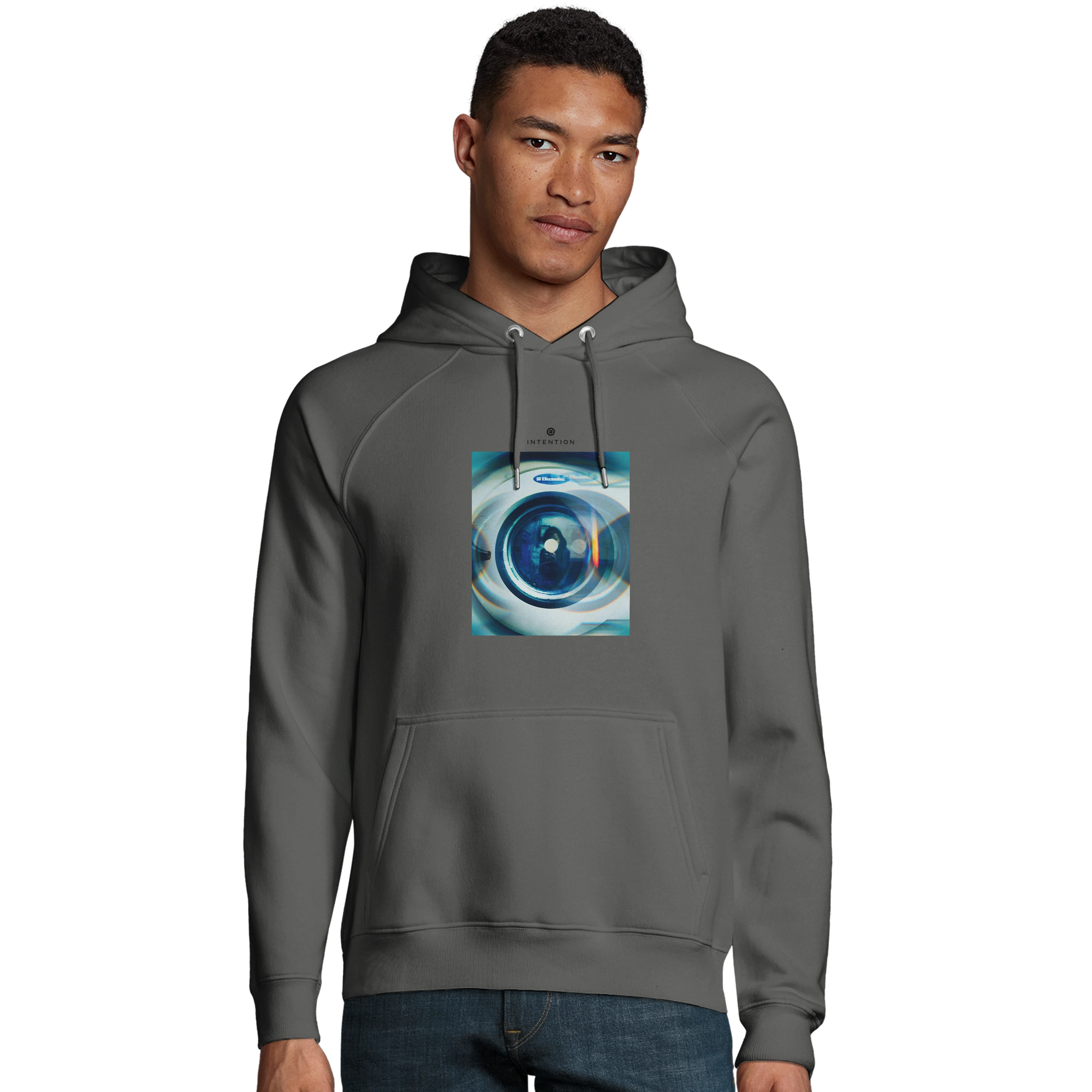 Real - "Around and Around" Hoodie charcoal melange 3