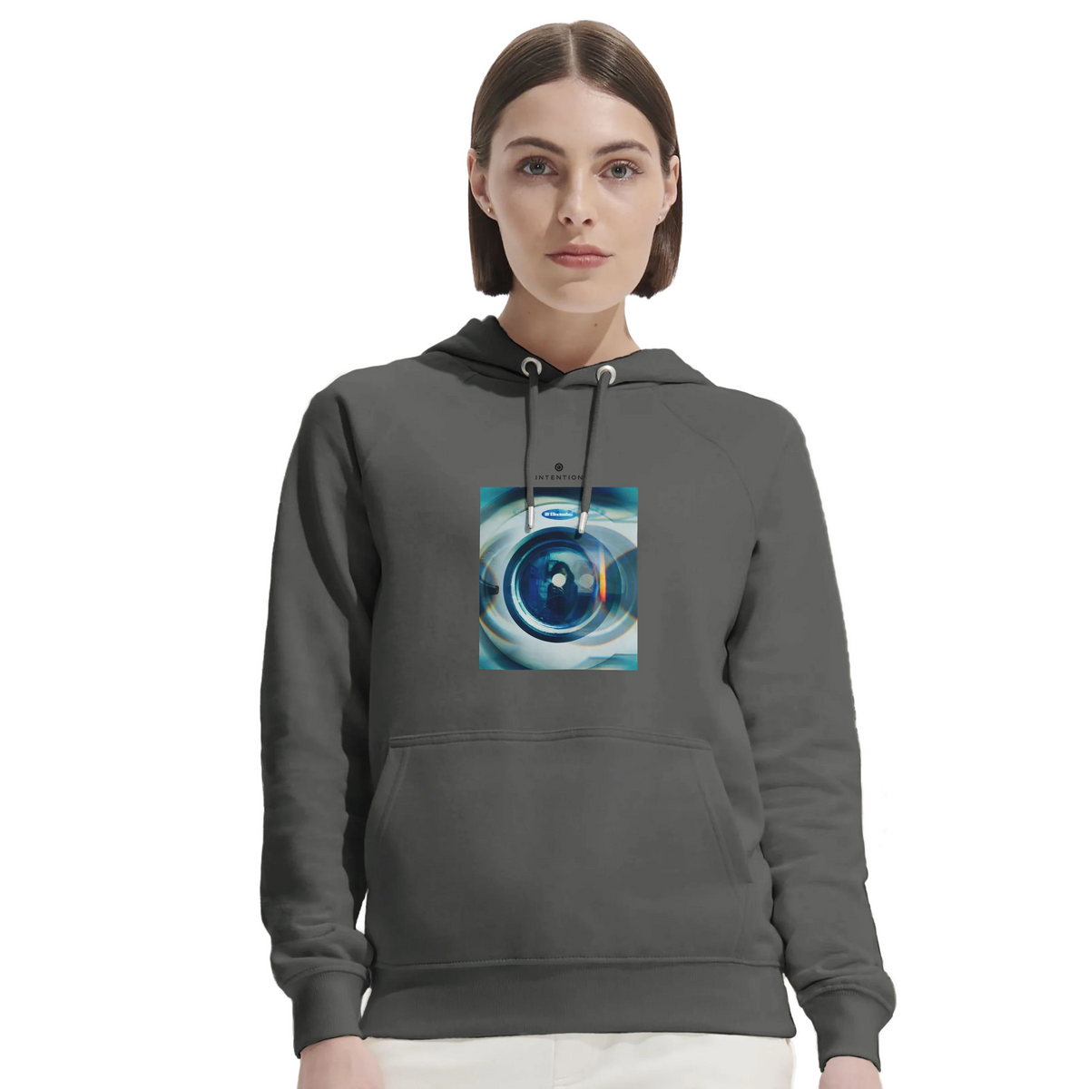 Real - "Around and Around" Hoodie charcoal melange 5