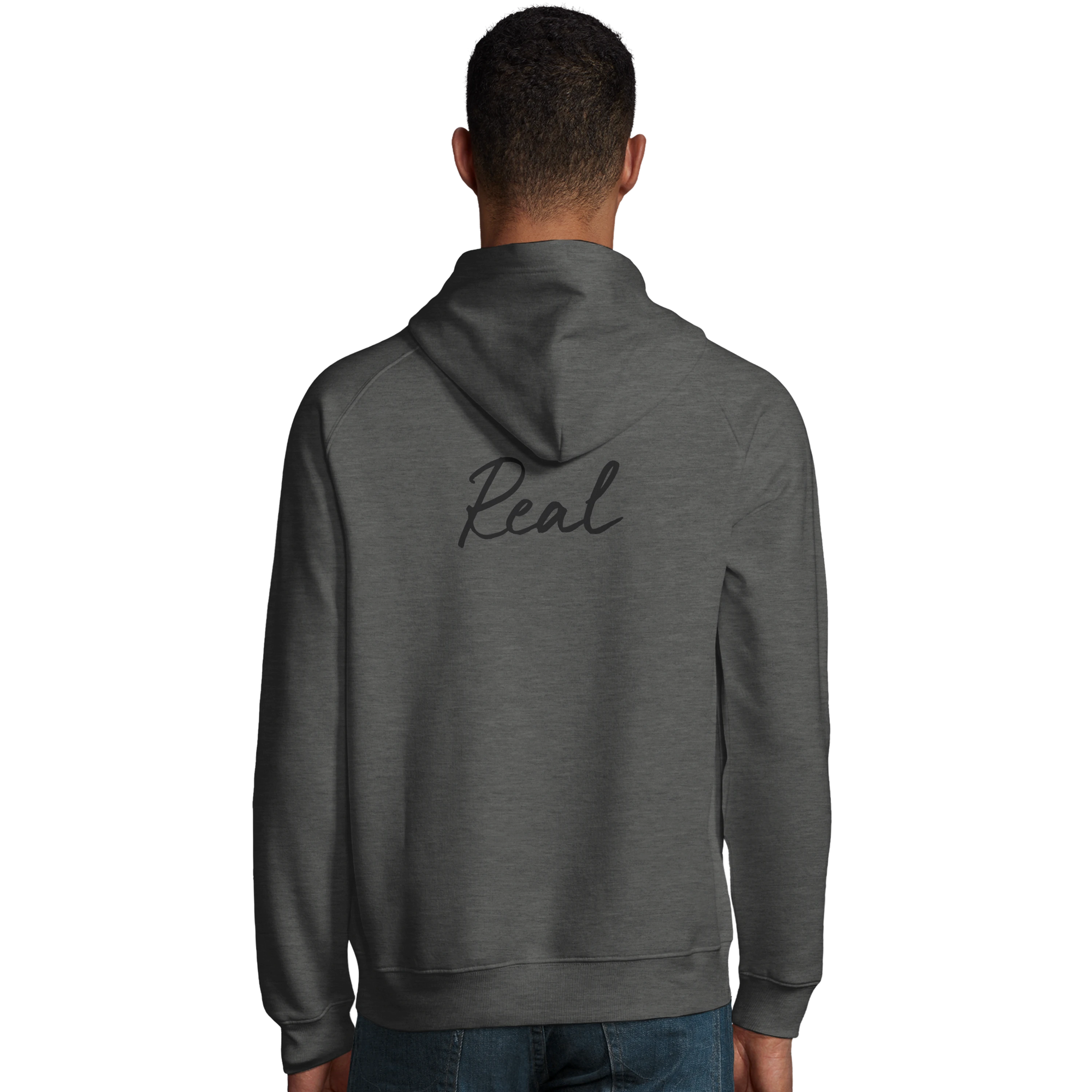 Real - "Around and Around" Hoodie Grey Melange 4