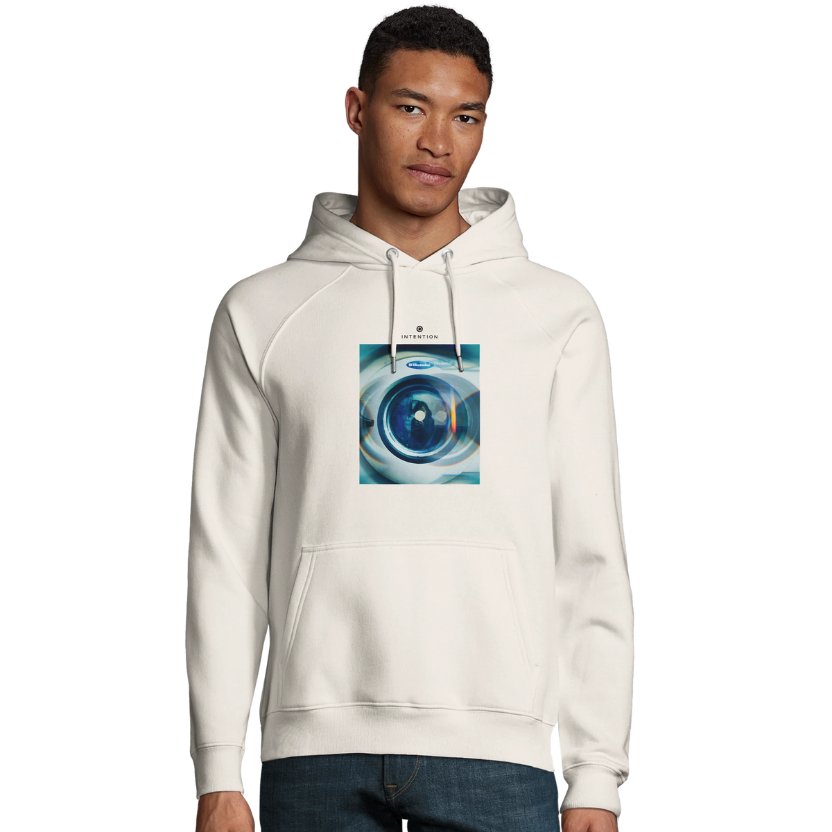 Real - "Around and Around" Hoodie Off White 3