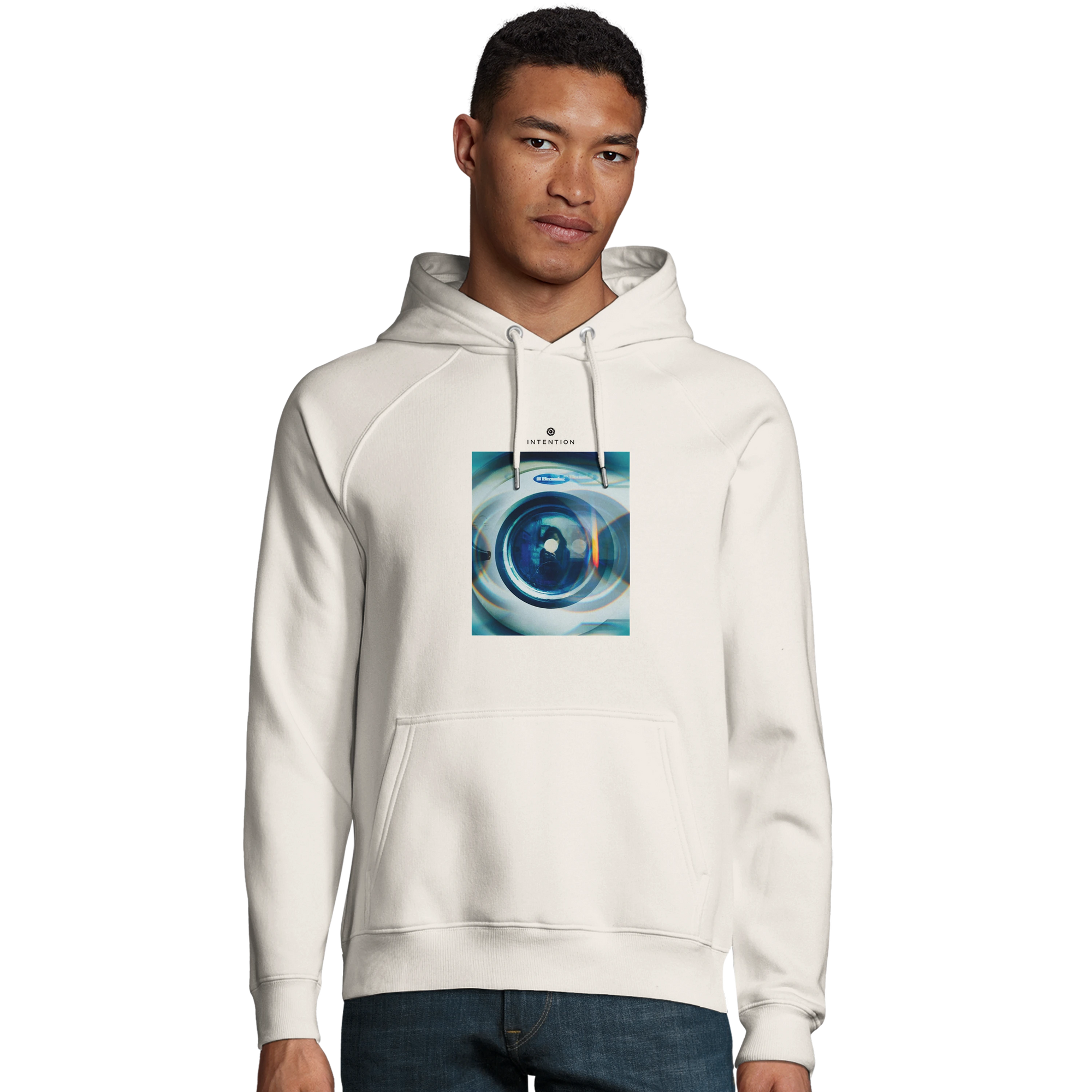 Real - "Around and Around" Hoodie Off White 3