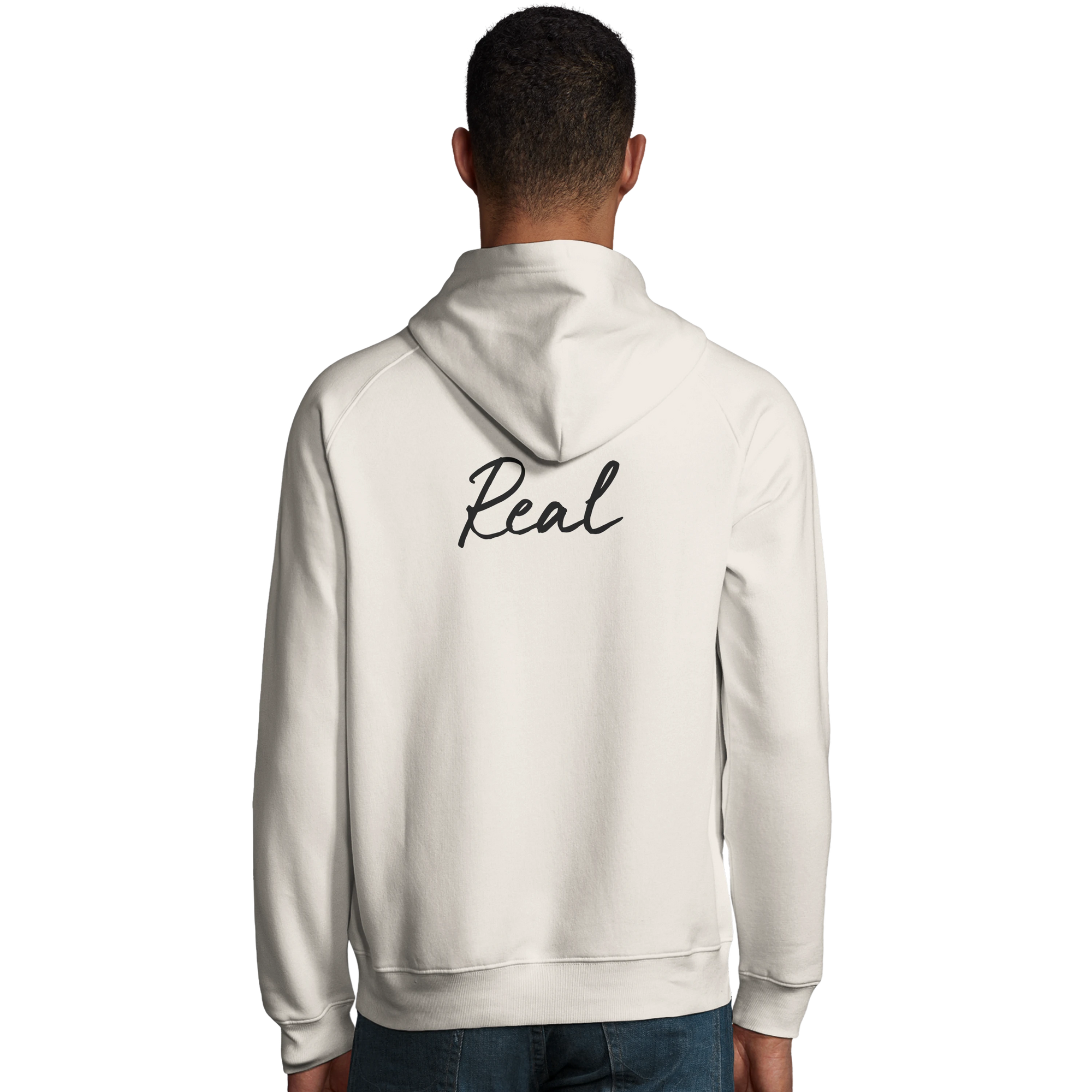 Real - "Around and Around" Hoodie Off White 4