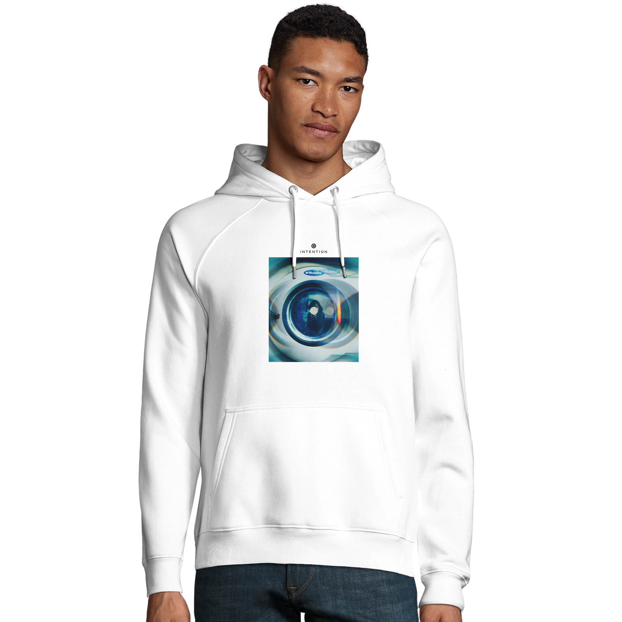 Real - "Around and Around" Hoodie White 3