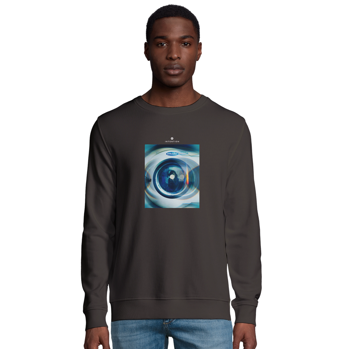 Real - "Around and Around" Sweatshirt deep charcoal grey 3