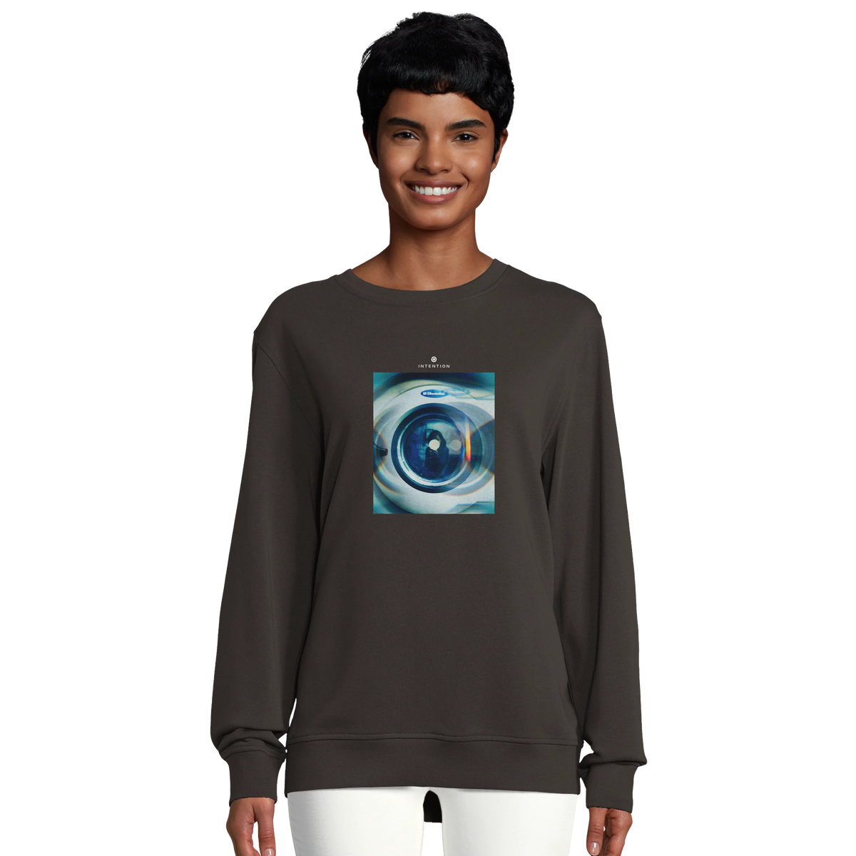 Real - "Around and Around" Sweatshirt deep charcoal grey 5