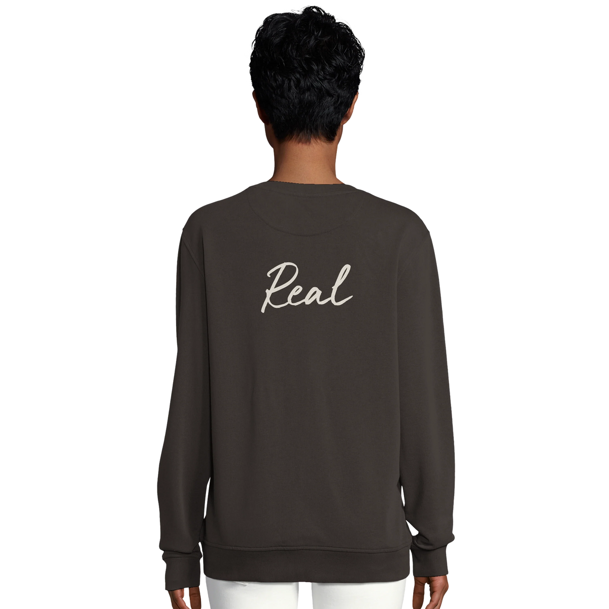 Real - "Around and Around" Sweatshirt deep charcoal grey 6