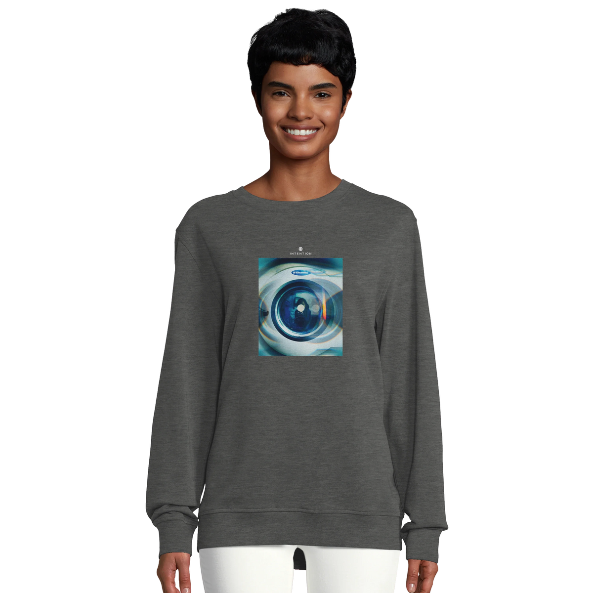 Real - "Around and Around" Sweatshirt Grey Melange 5