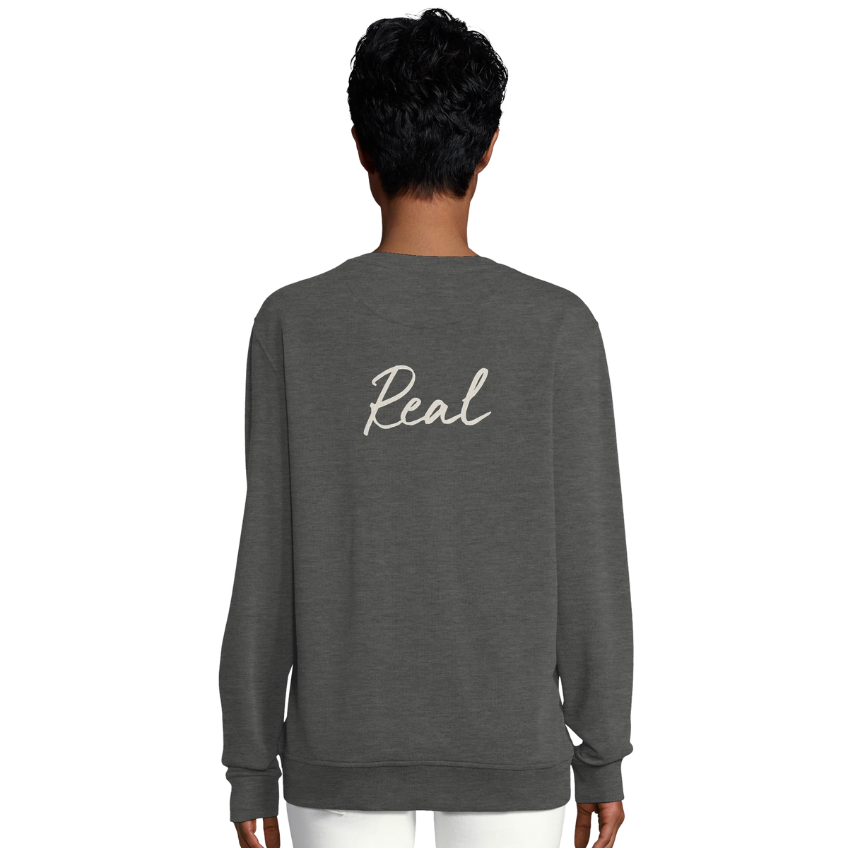 Real - "Around and Around" Sweatshirt Grey Melange 6
