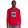 Real - "Around and Around" Sweatshirt Red 3