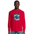 Real - "Around and Around" Sweatshirt Red 3