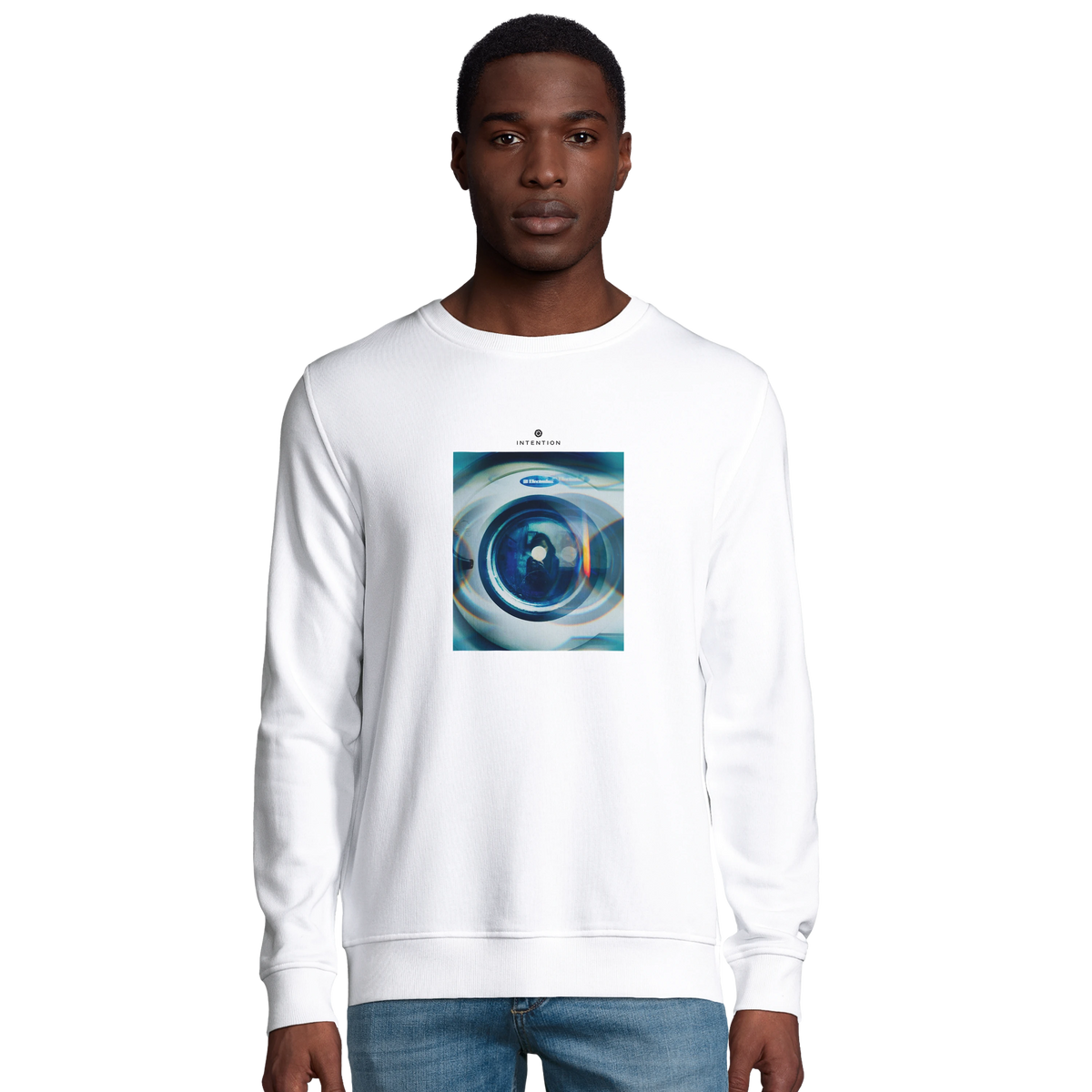Real - "Around and Around" Sweatshirt White 3