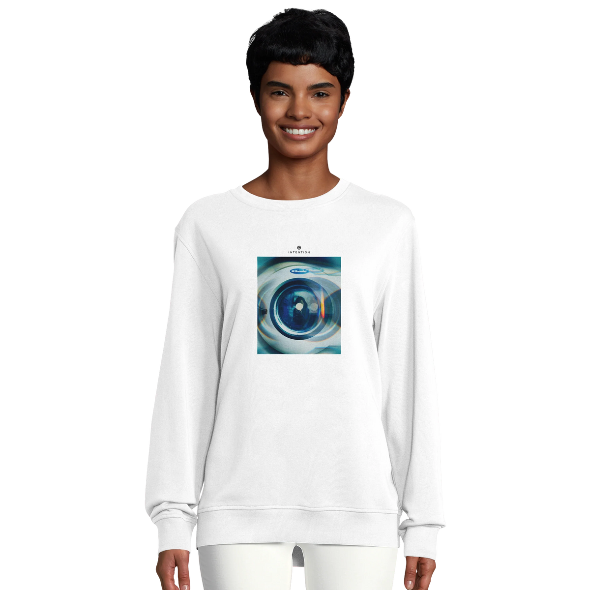 Real - "Around and Around" Sweatshirt White 5