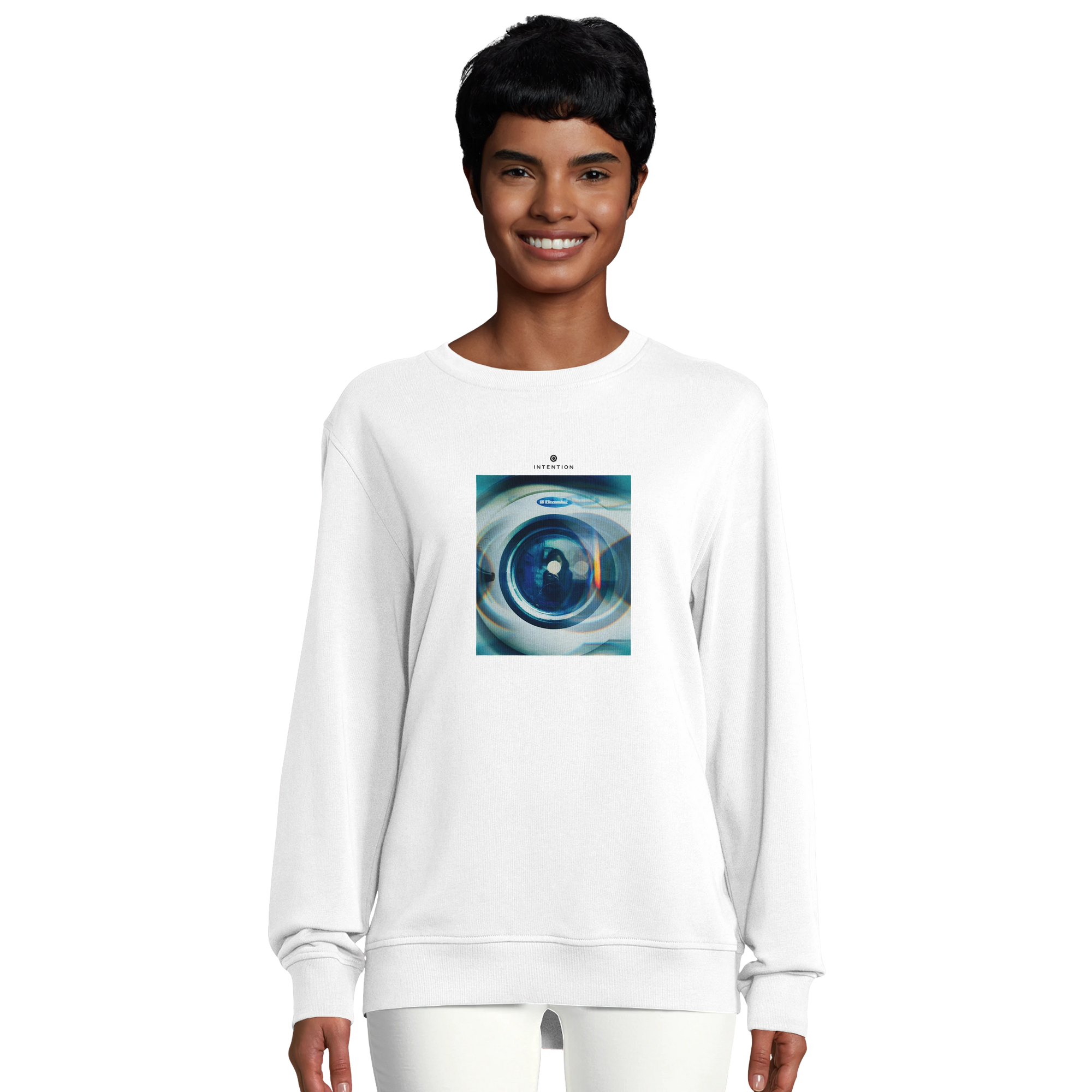 Real - "Around and Around" Sweatshirt White 5