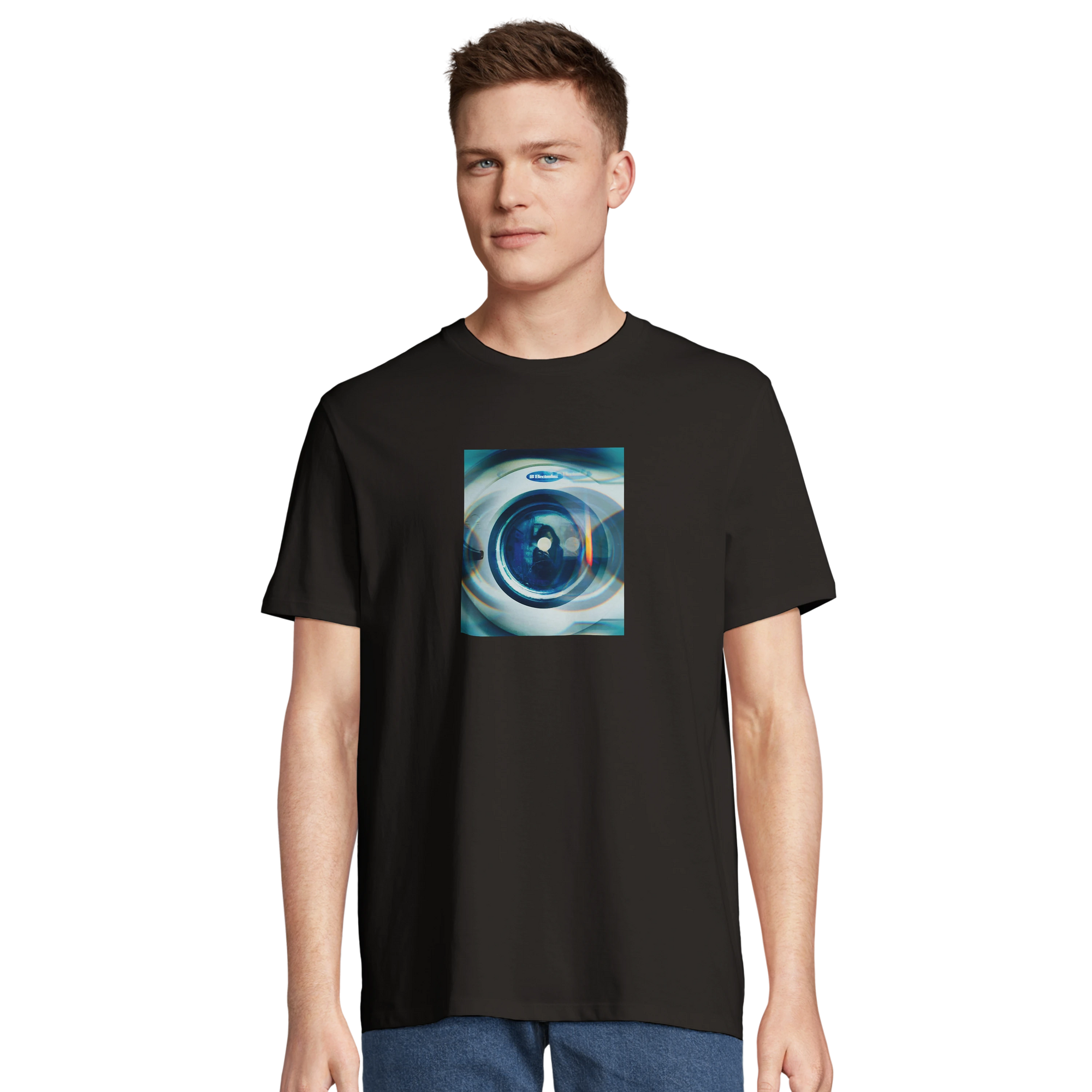 Real - "Around and Around" T-shirt Deep Black 4