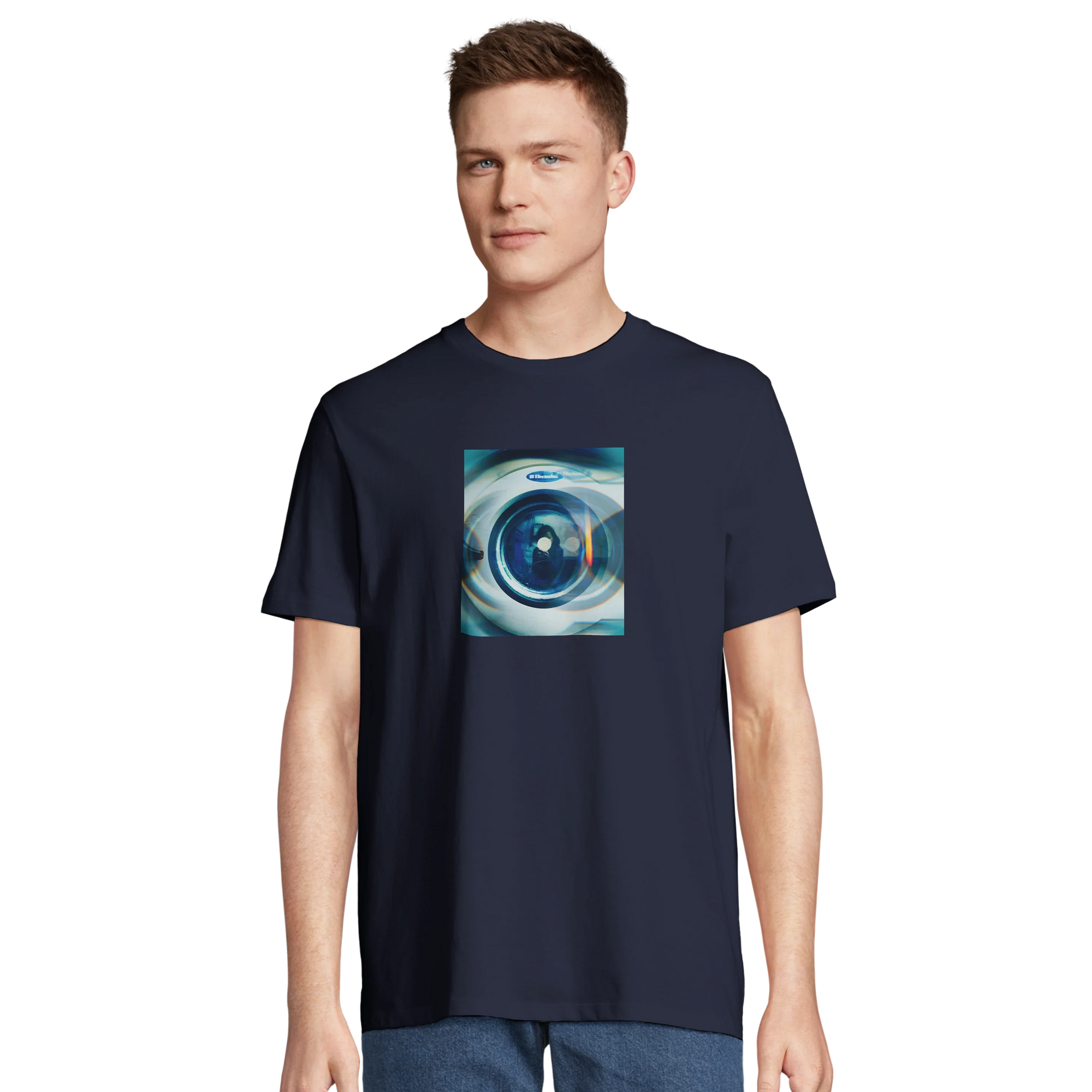 Real - "Around and Around" T-shirt French Navy 4