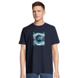 Real - "Around and Around" T-shirt French Navy 4