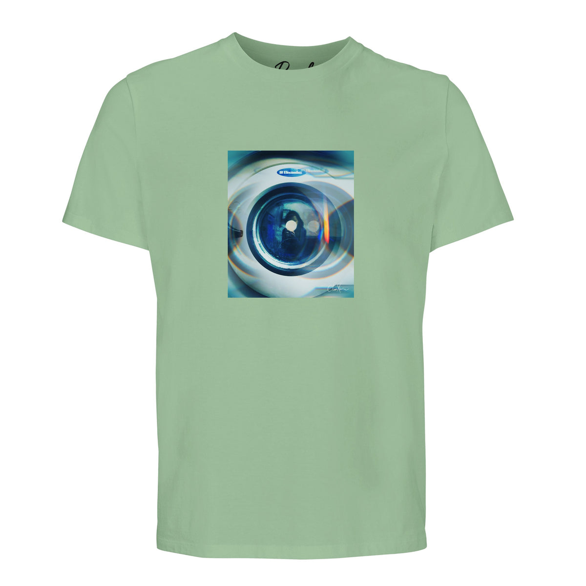 Real - "Around and Around" T-shirt frozen green 1