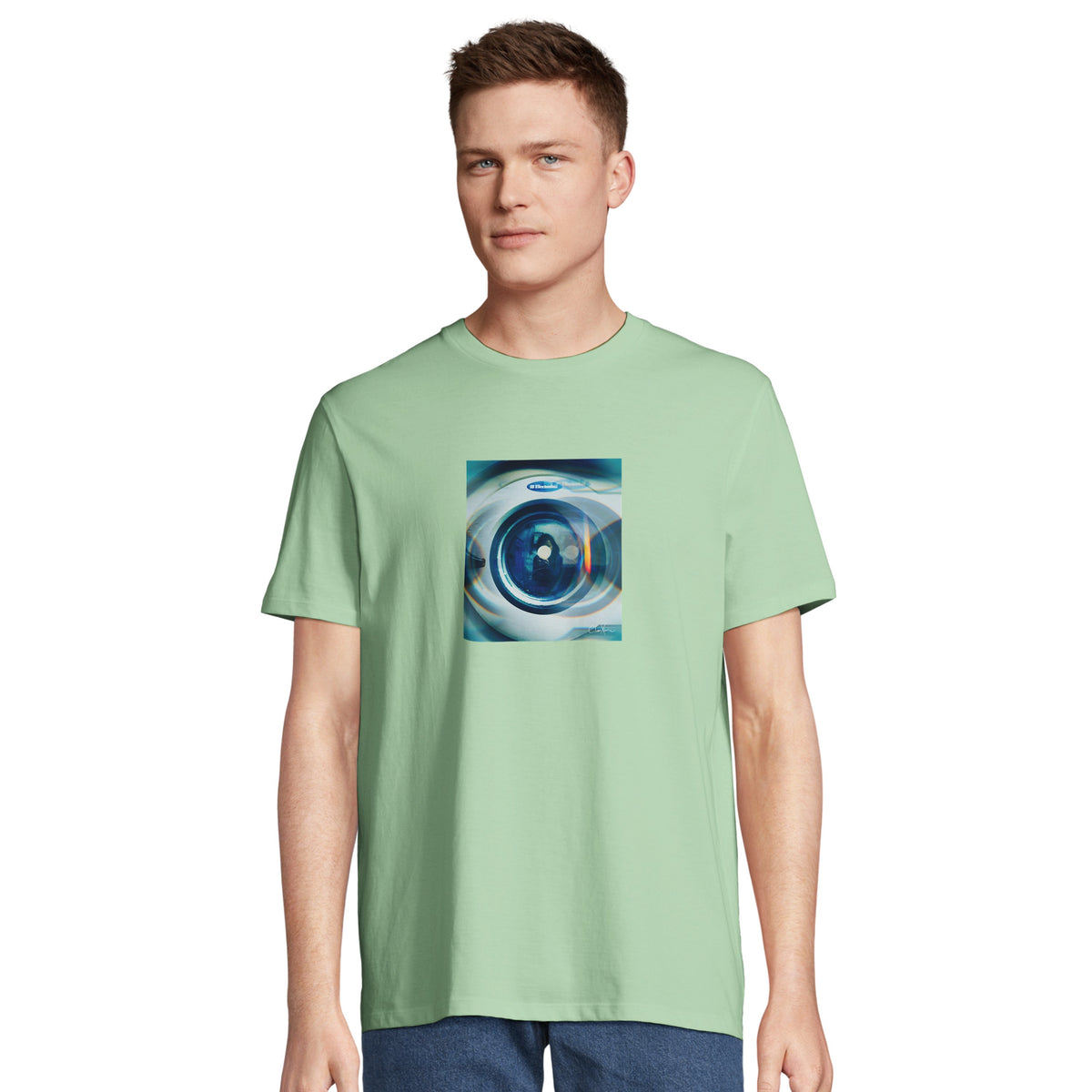 Real - "Around and Around" T-shirt frozen green 4