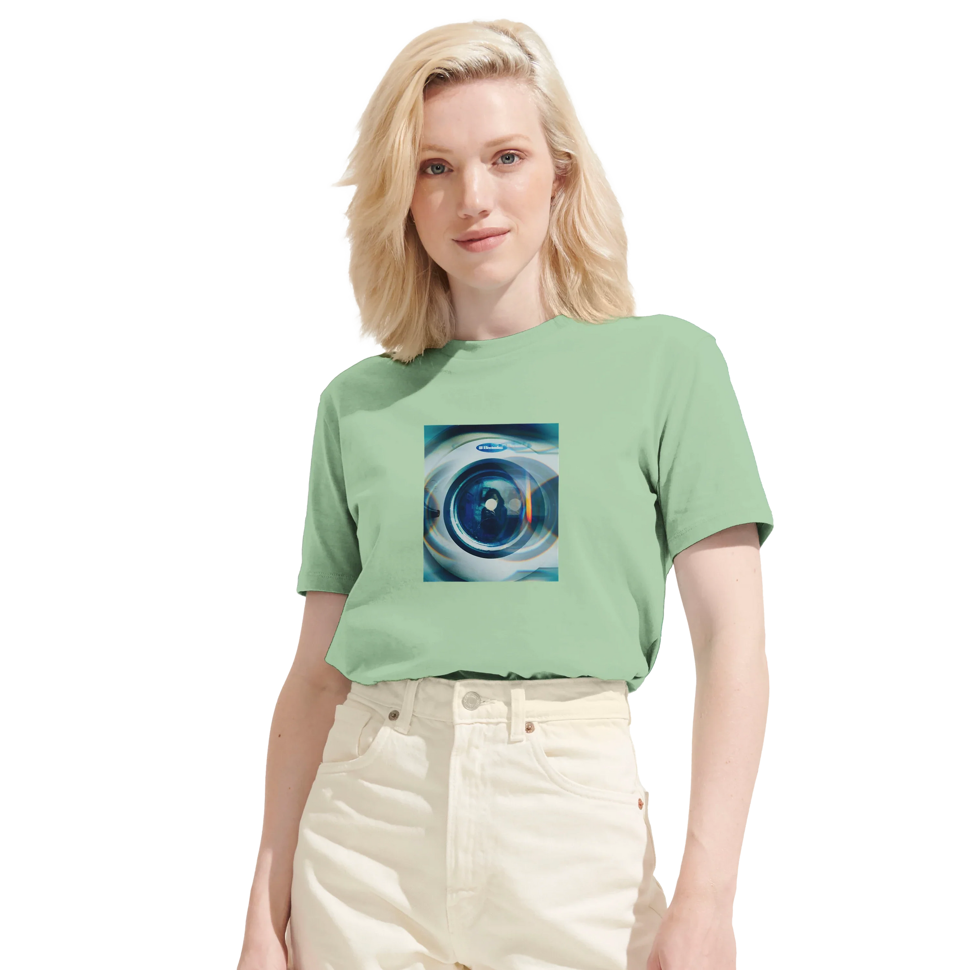 Real - "Around and Around" T-shirt frozen green 6