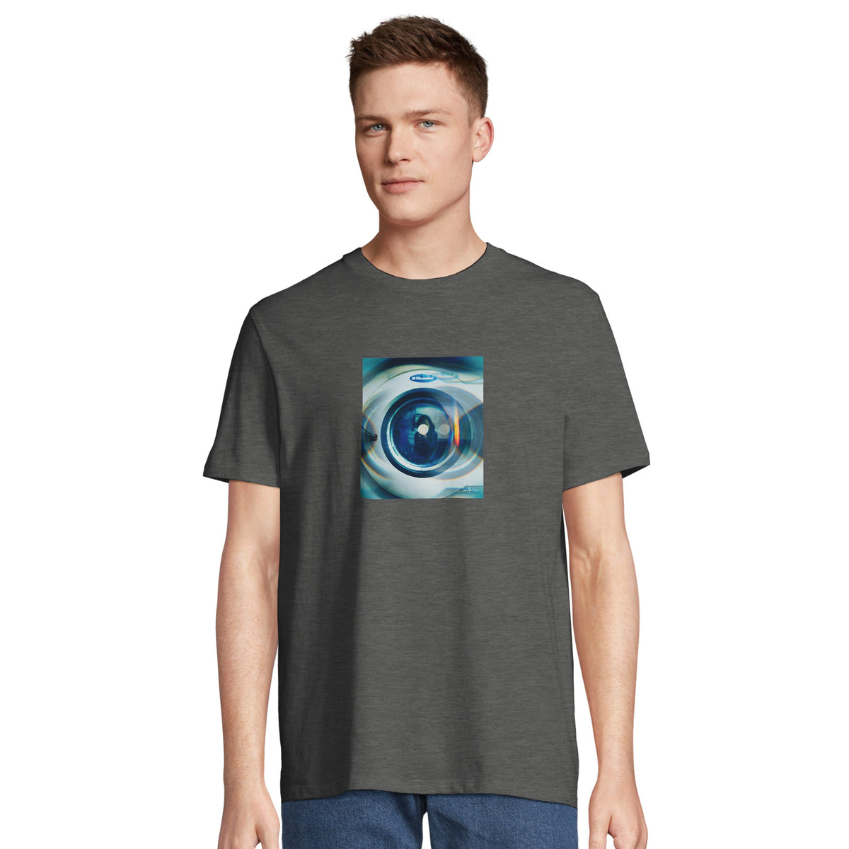 Real - "Around and Around" T-shirt Grey Melange 4