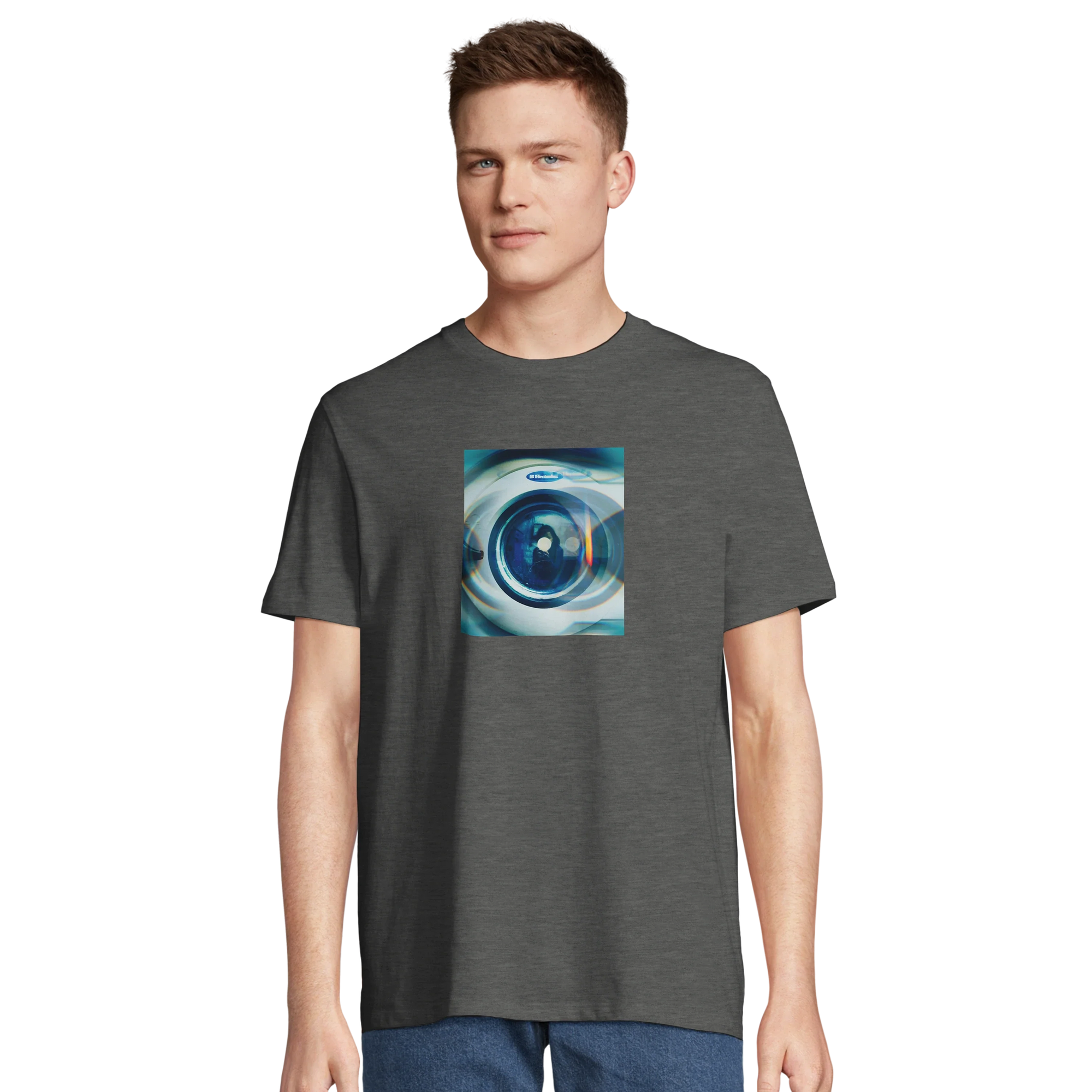 Real - "Around and Around" T-shirt Grey Melange 4