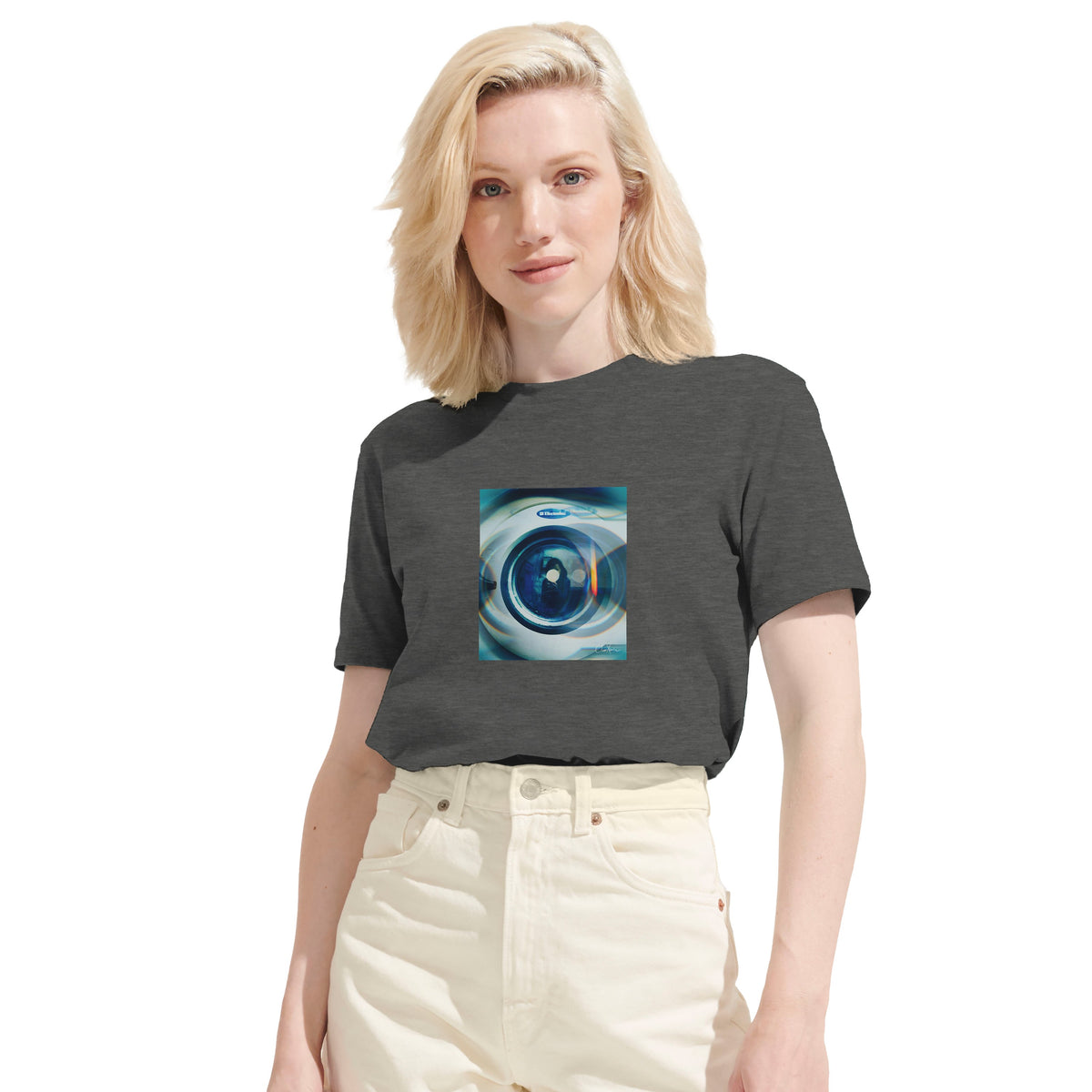 Real - "Around and Around" T-shirt Grey Melange 6