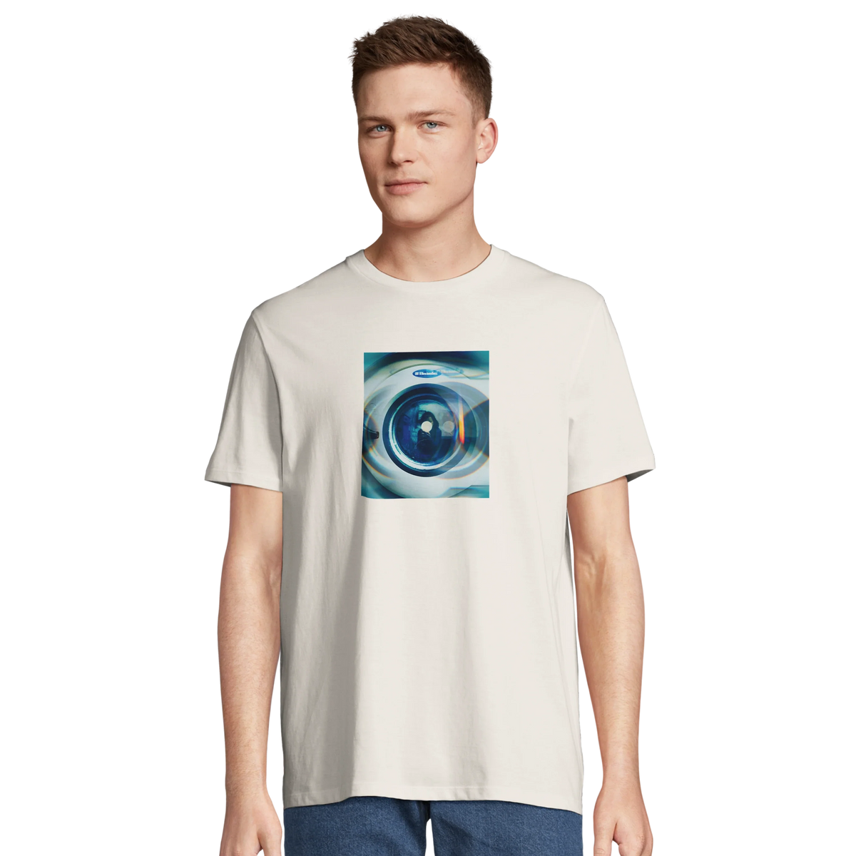 Real - "Around and Around" T-shirt Off White 4