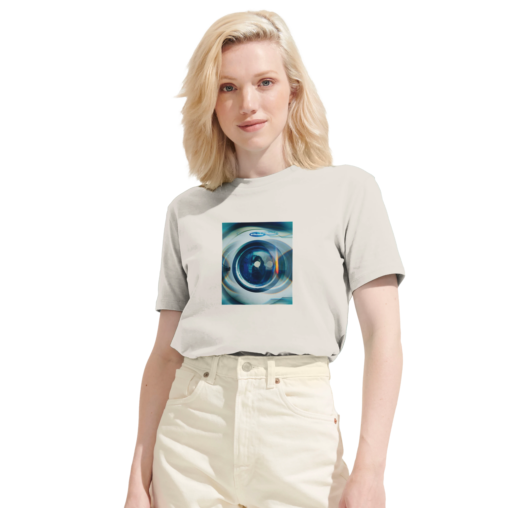 Real - "Around and Around" T-shirt Off White 6