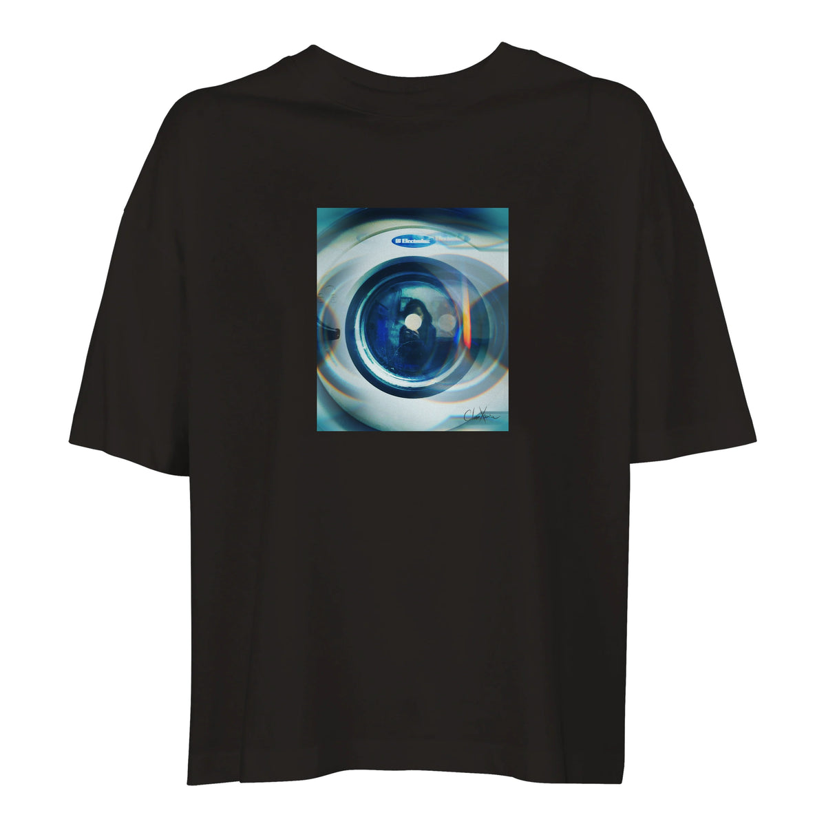 Real - "Around and Around" T-shirt Deep Black 1