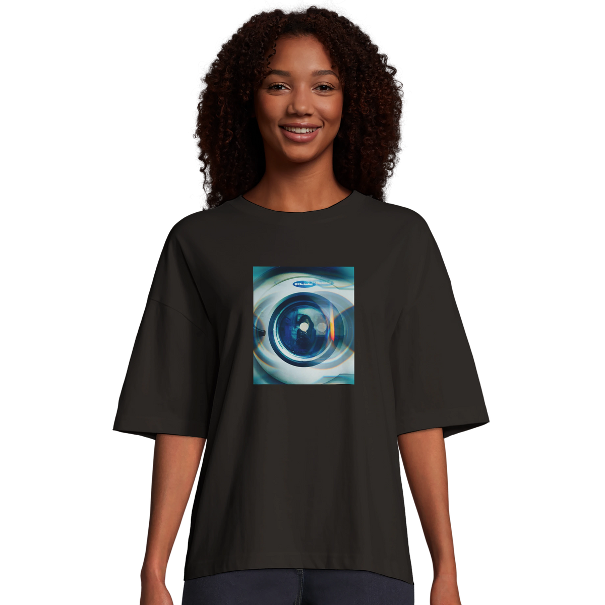 Real - "Around and Around" T-shirt Deep Black 4