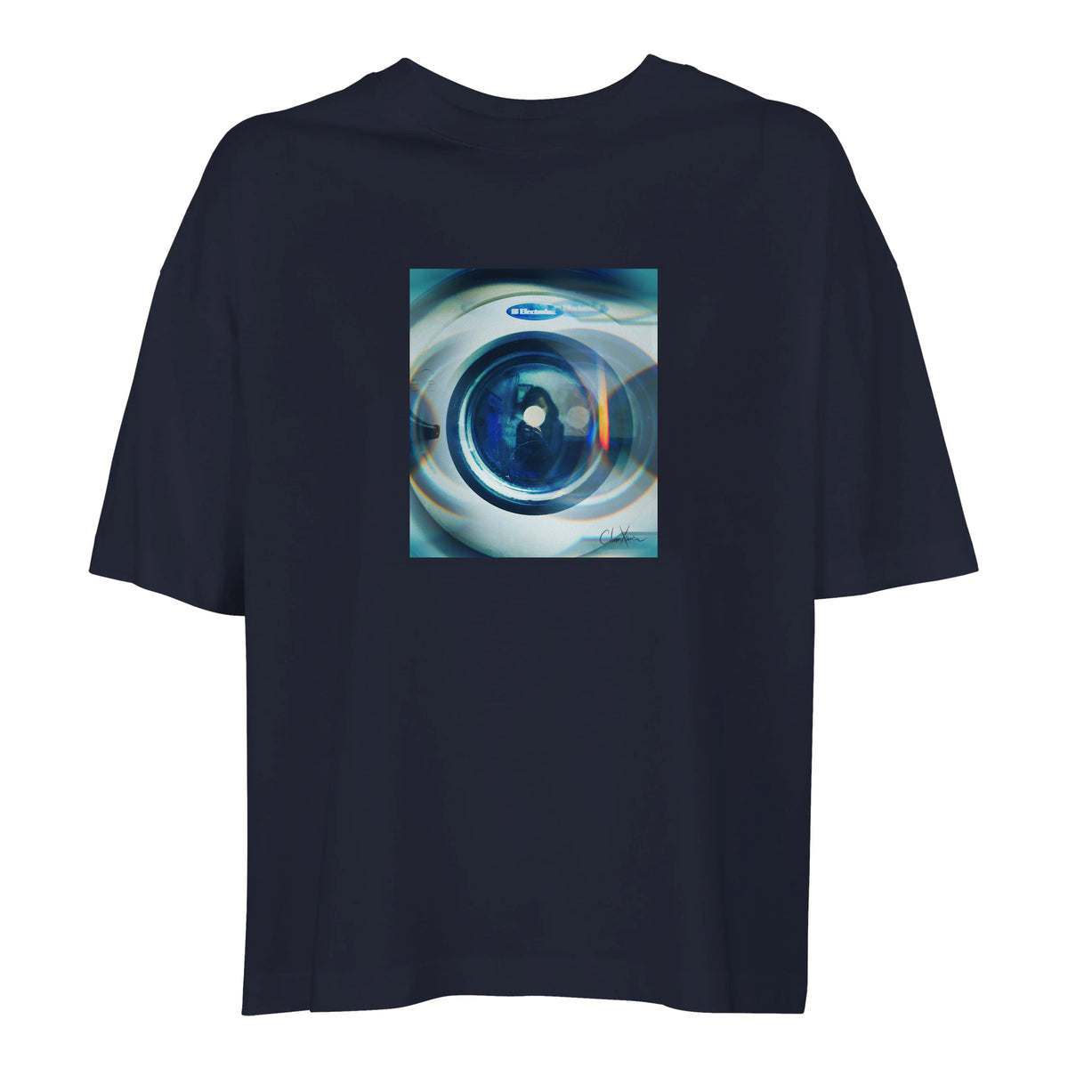 Real - "Around and Around" T-shirt French Navy 1