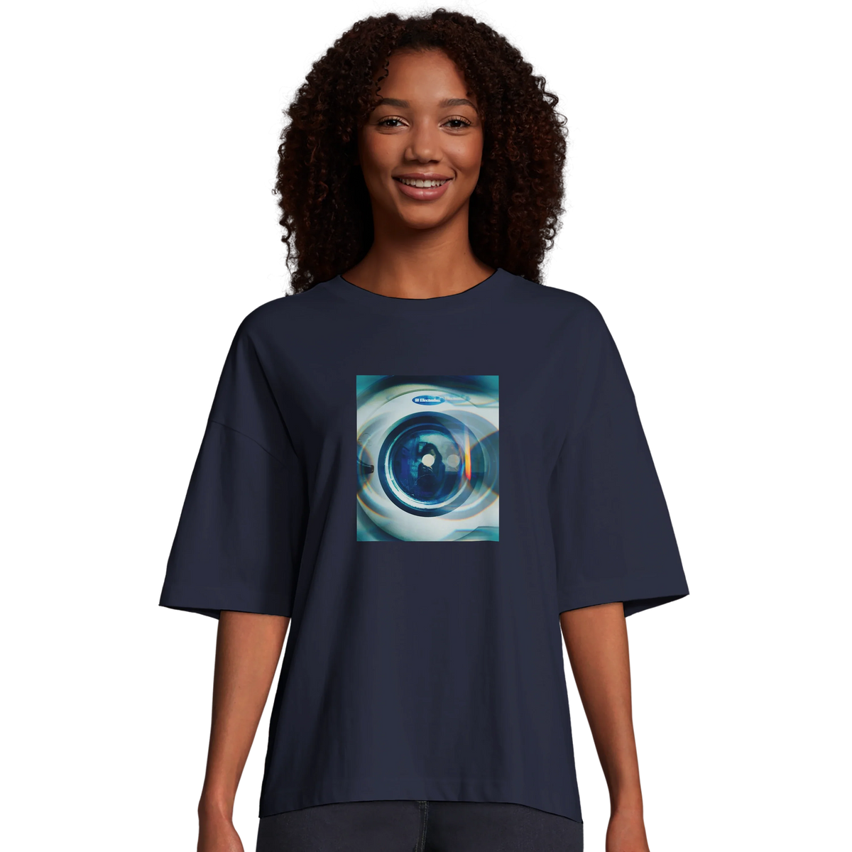 Real - "Around and Around" T-shirt French Navy 5