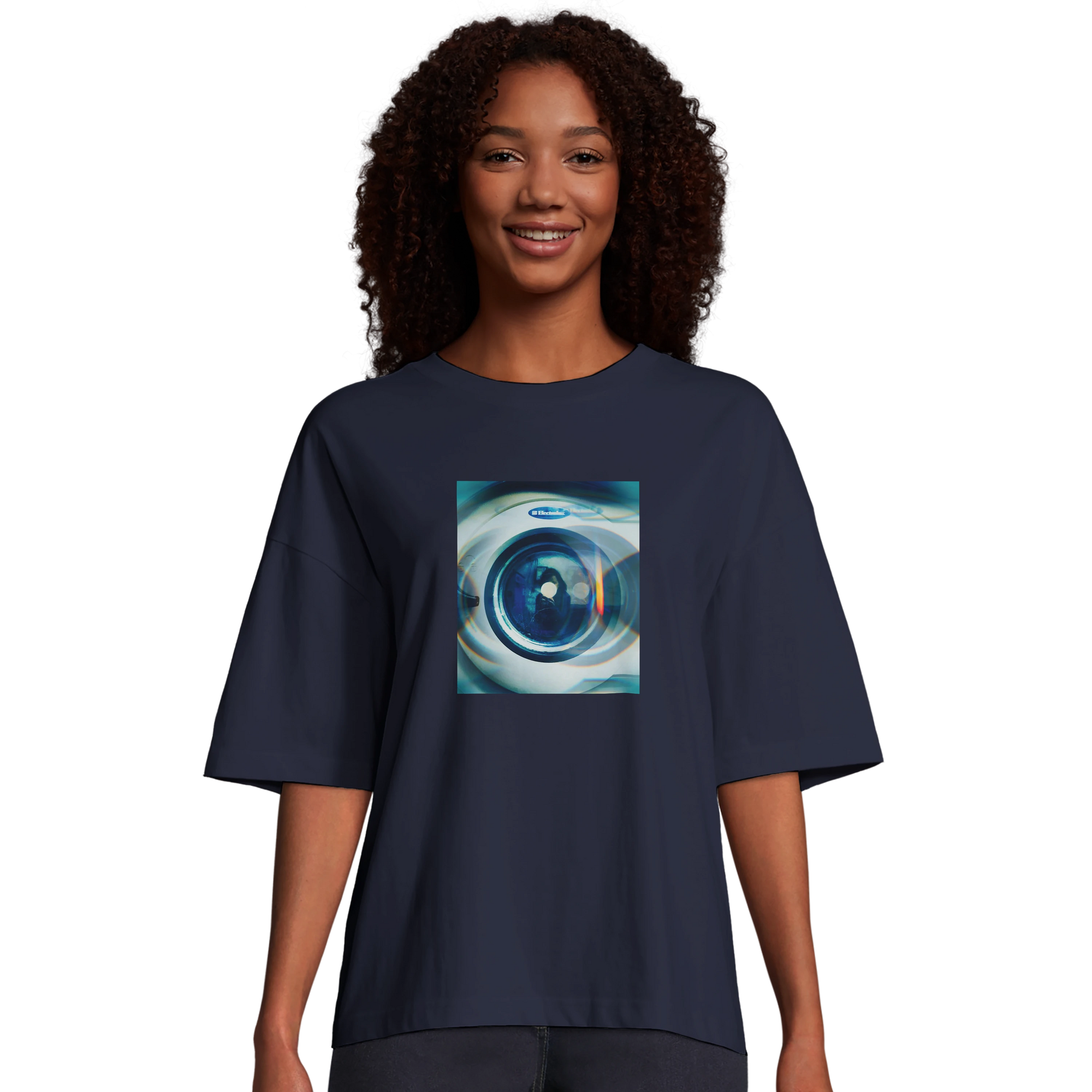 Real - "Around and Around" T-shirt French Navy 5