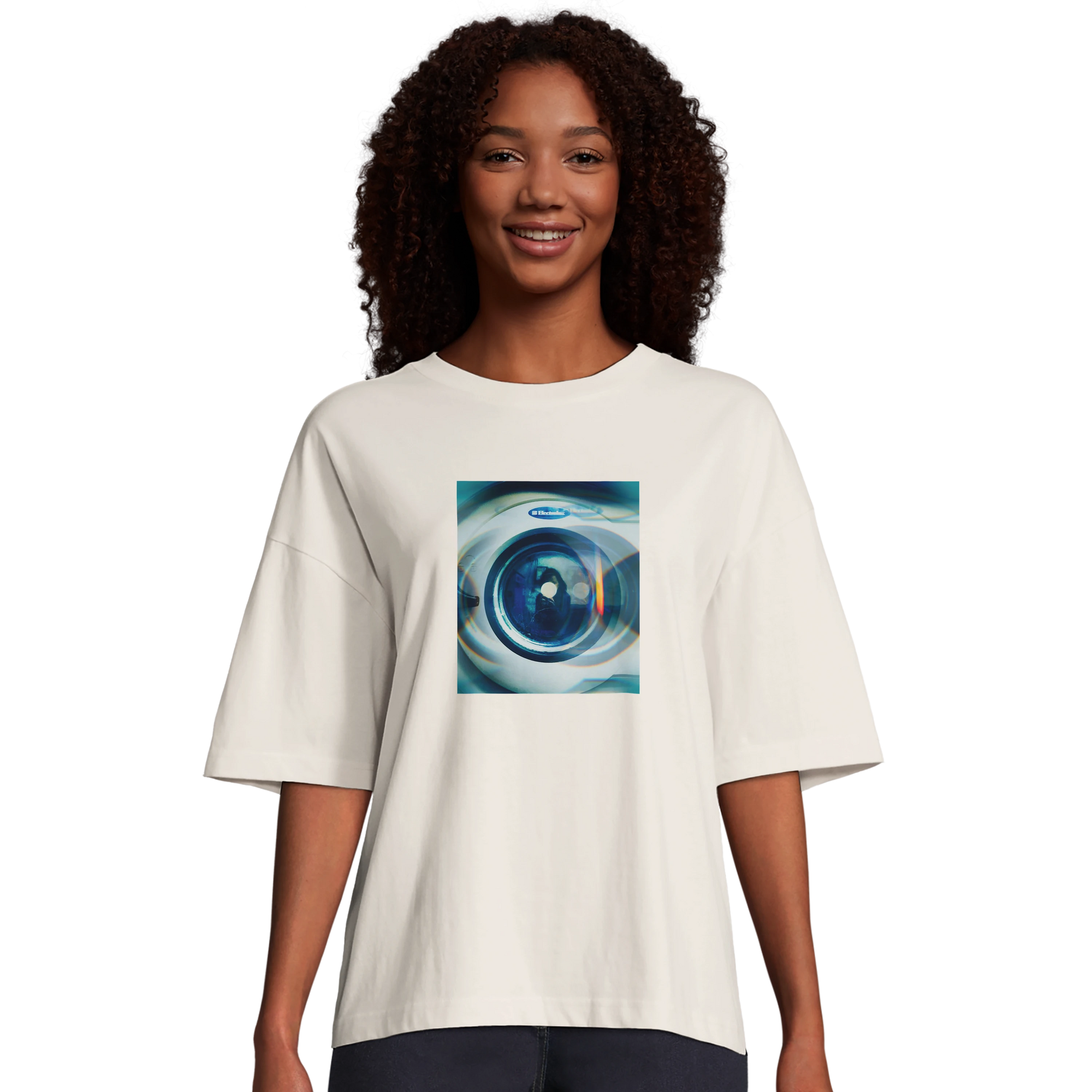 Real - "Around and Around" T-shirt Off White 4
