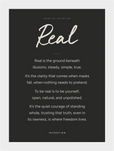 Real Word of Intention Framed print 13x18 cm / 5x7″ White frame Carbon paper