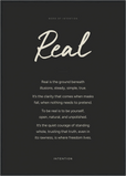 Real Word of Intention Framed print A1 (59.4 x 84.1  cm) Black frame Carbon paper