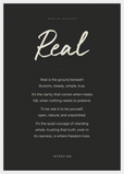 Real Word of Intention Framed print A2 (42 x 59.4  cm) White frame Carbon paper