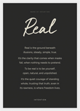 Real Word of Intention Framed print A3 (29.7 x 42  cm) White frame Carbon paper