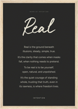 Real Word of Intention Framed print A3 (29.7 x 42  cm) Wood frame Carbon paper