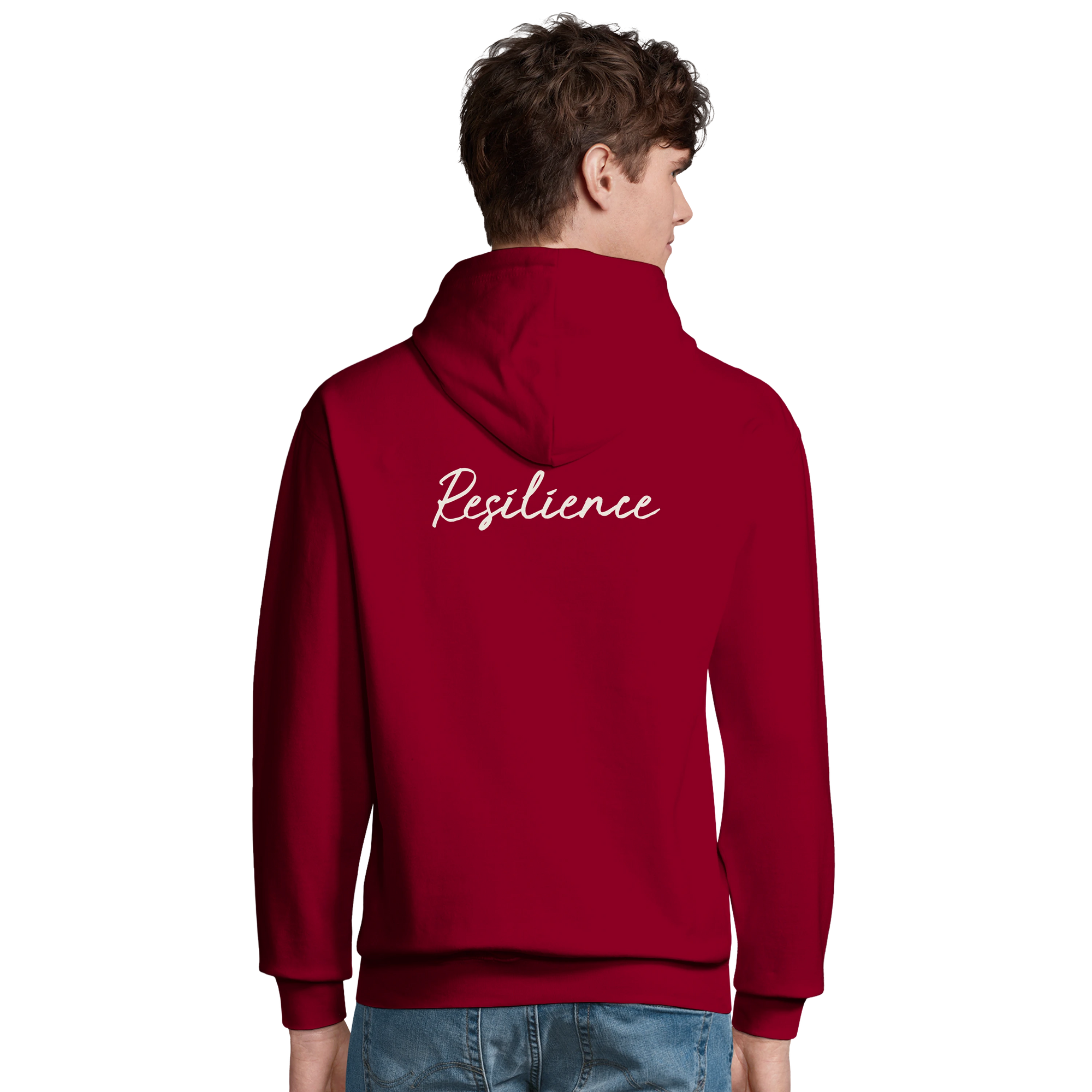 Resilience - "Wash It" Hoodie Burgundy 4