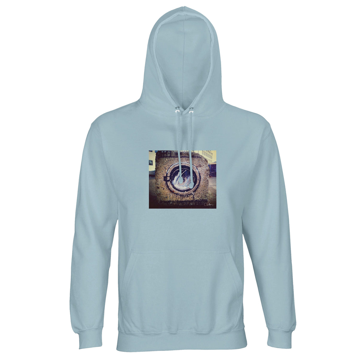 Resilience - "Wash It" Hoodie creamy blue 1