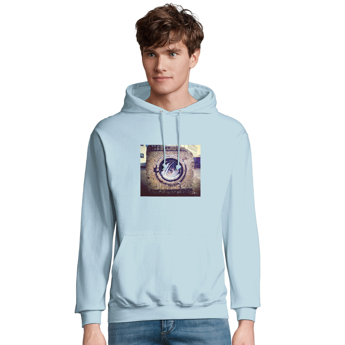 Resilience - "Wash It" Hoodie creamy blue 4