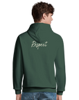 Respect - "Old Star" Hoodie Bottle Green XS 4