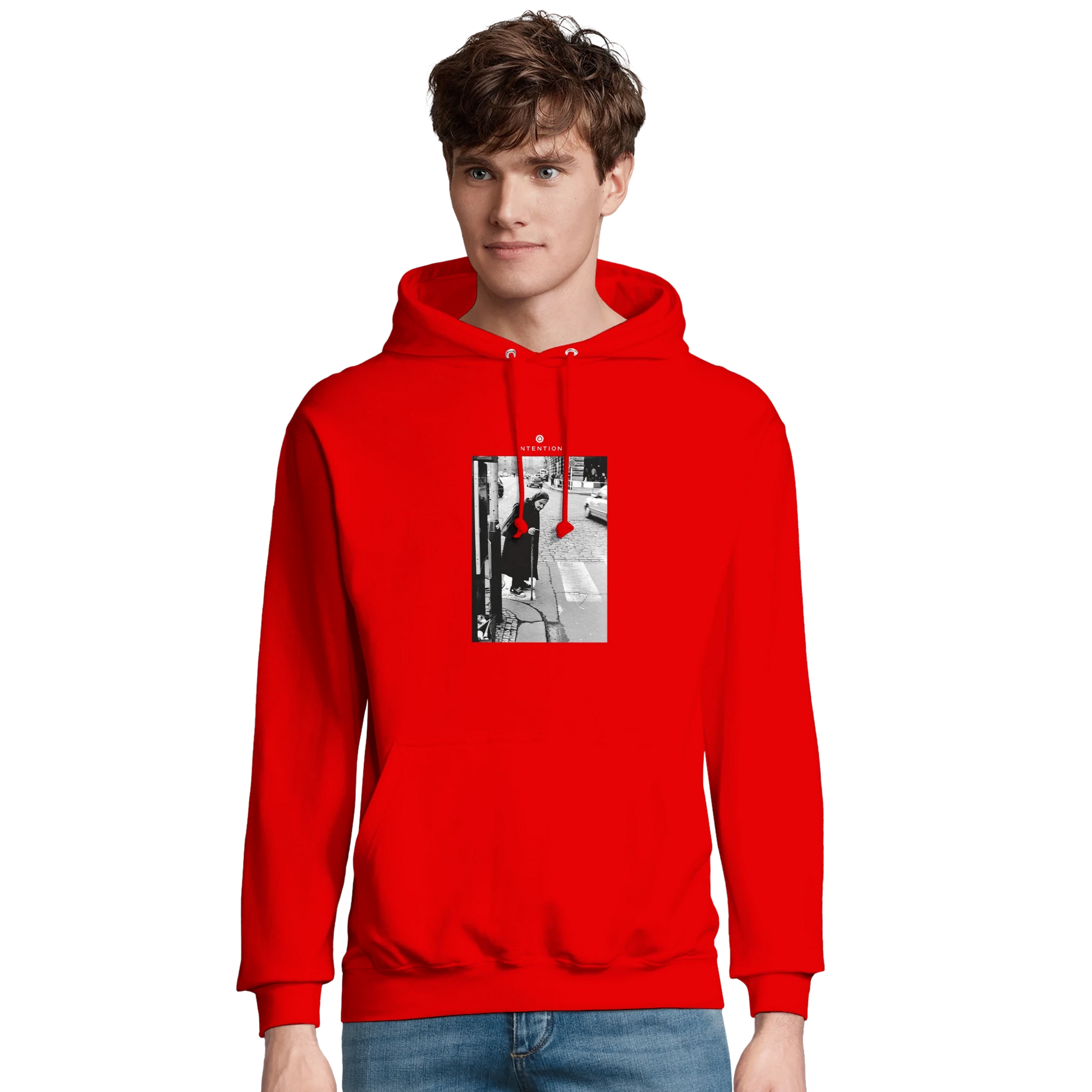 Respect - "Old Star" Hoodie Bright Red XS 3